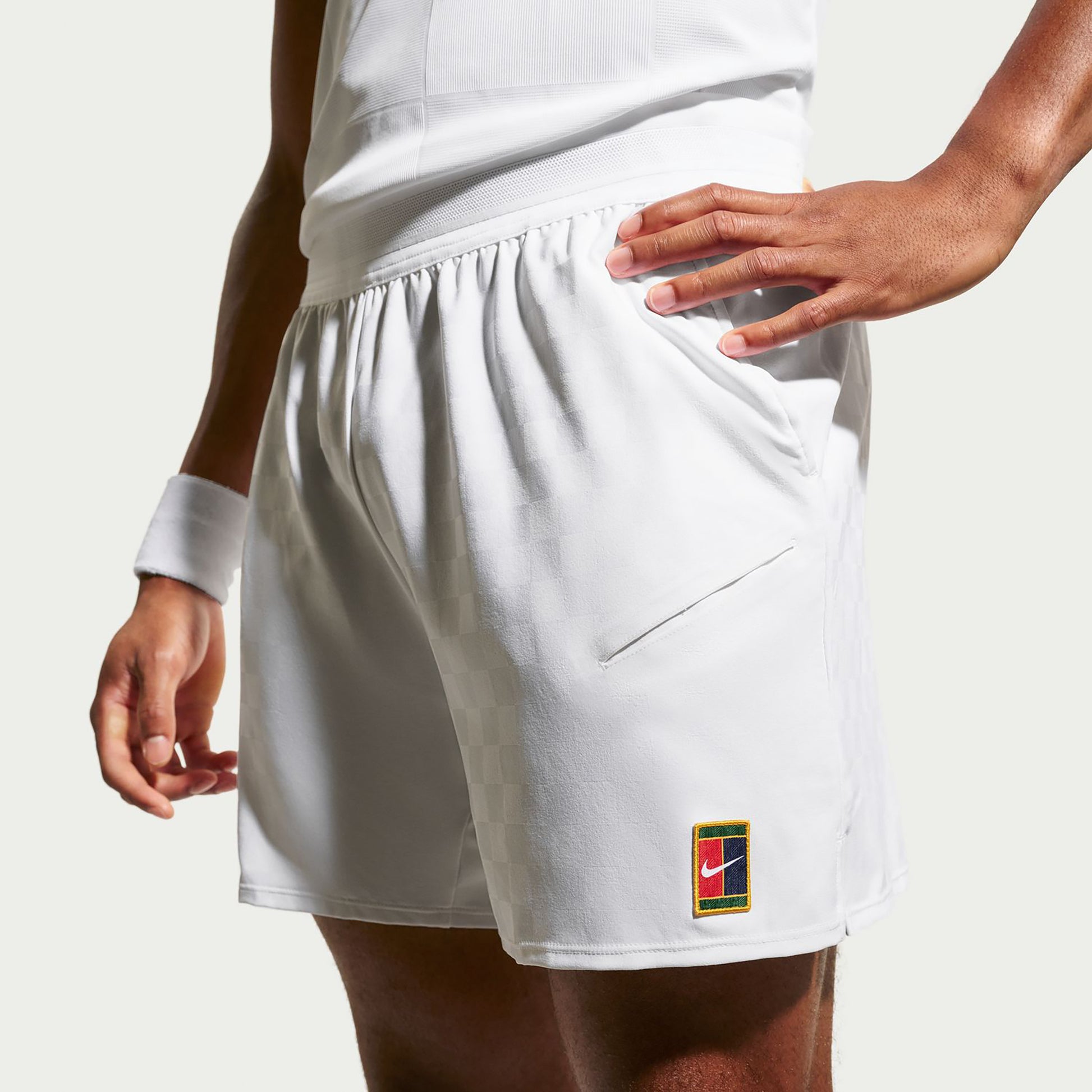 Nike Court Dri-Fit Slam Shorts Heren - wit