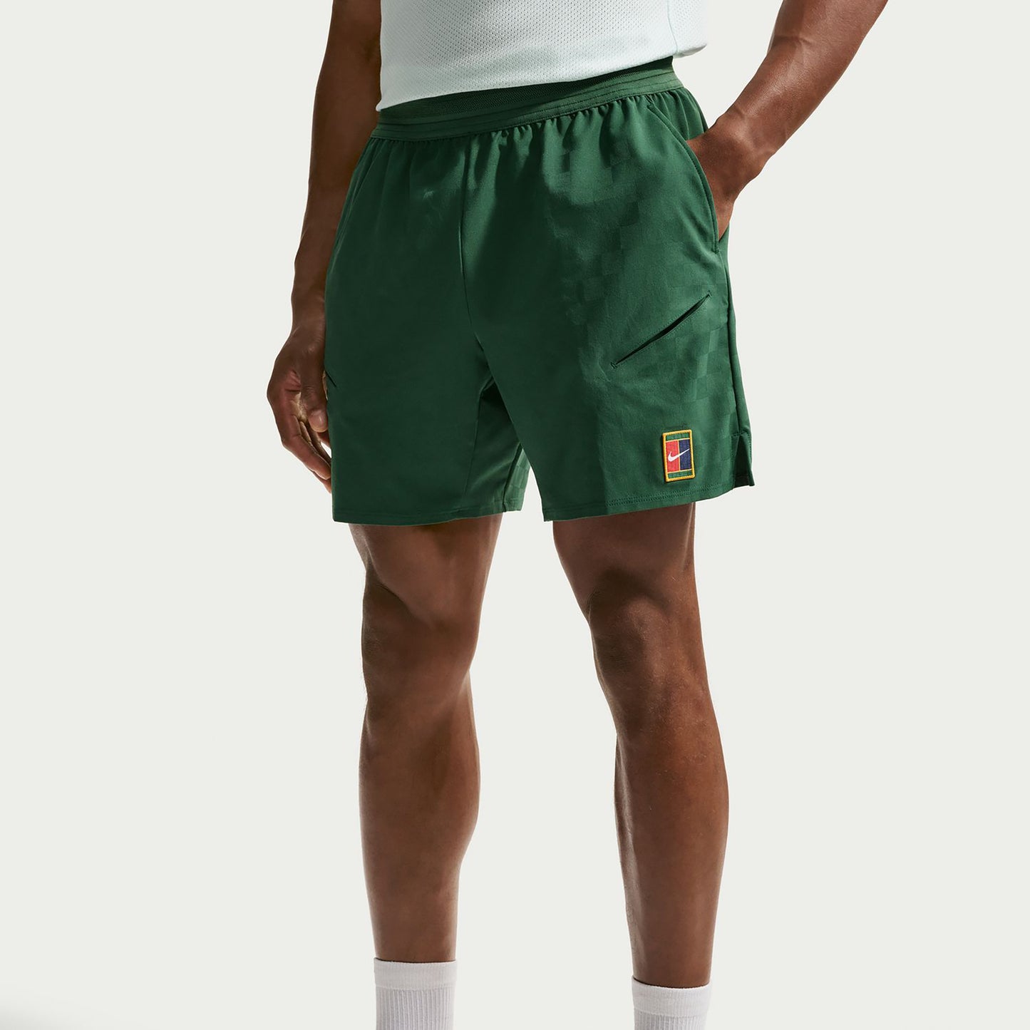 Nike Court Dri-Fit Slam Shorts Heren - donkergroen