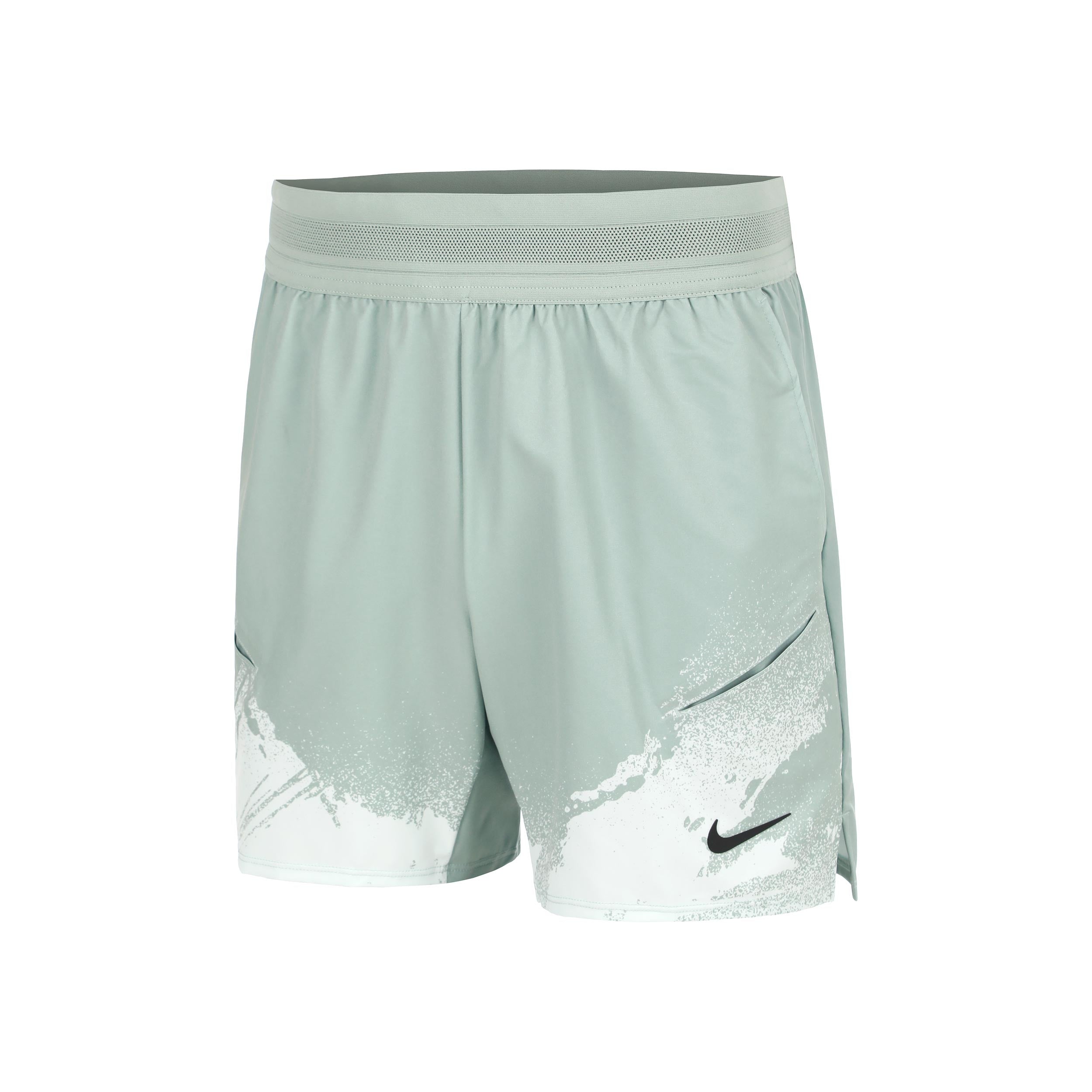 Nike Court Dri-Fit Slam Shorts Heren - grijsgroen, zwart