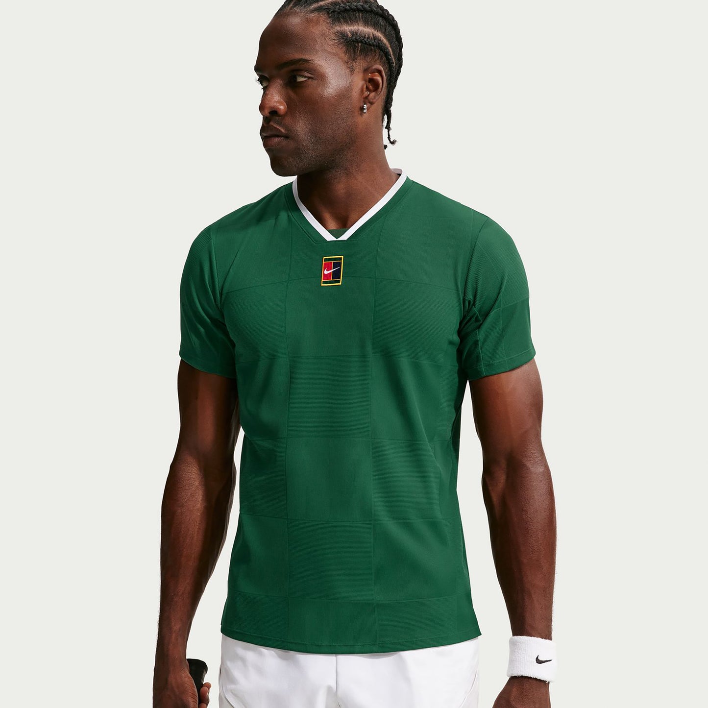 Nike Court Dri-Fit Advantage Slam T-shirt Heren - donkergroen
