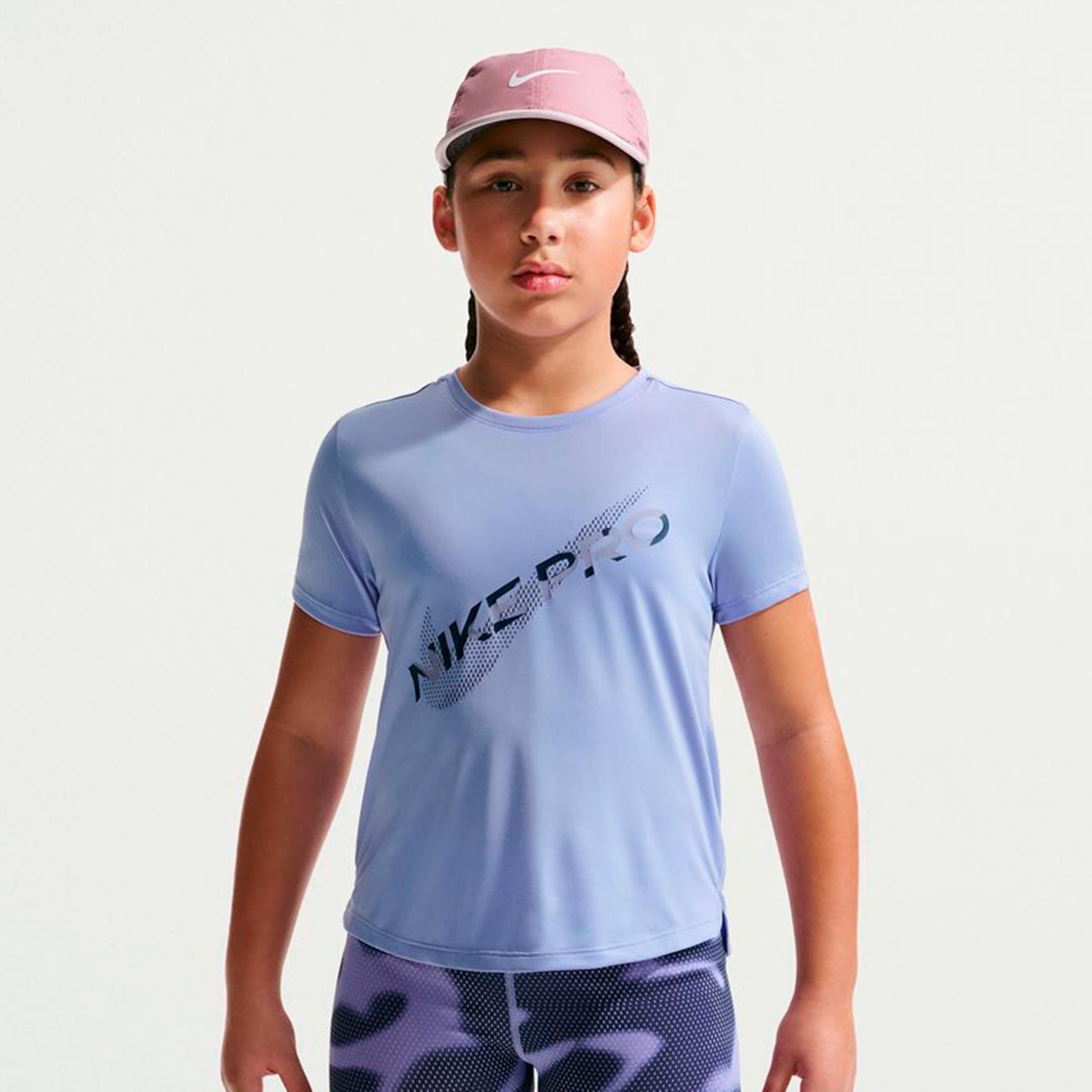 Nike Pro Dri-Fit T-shirt Meisjes - mauve