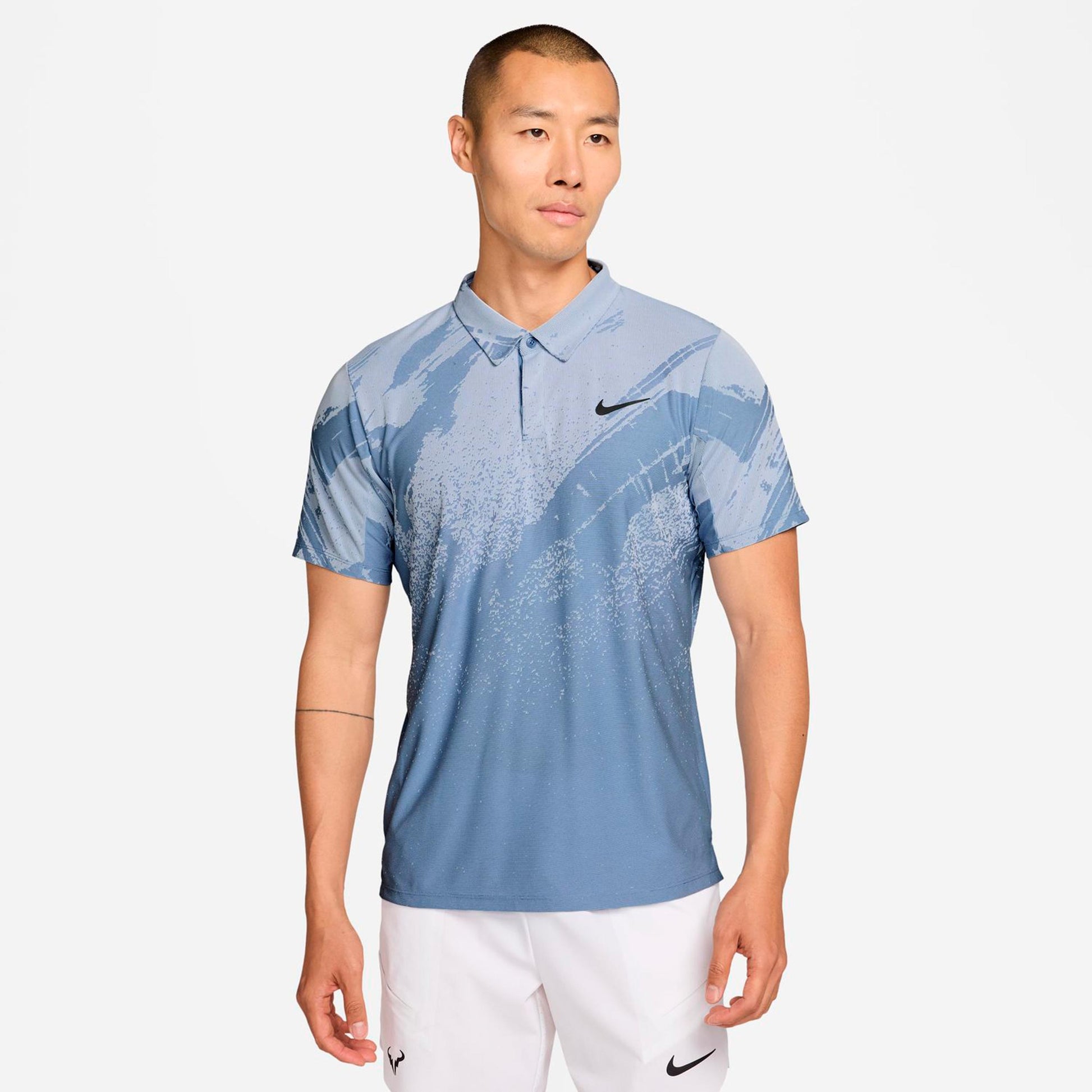 Nike Jannik Sinner Court Dri-Fit Advantage Slam Polo Heren - petrolblauw, lichtblauw