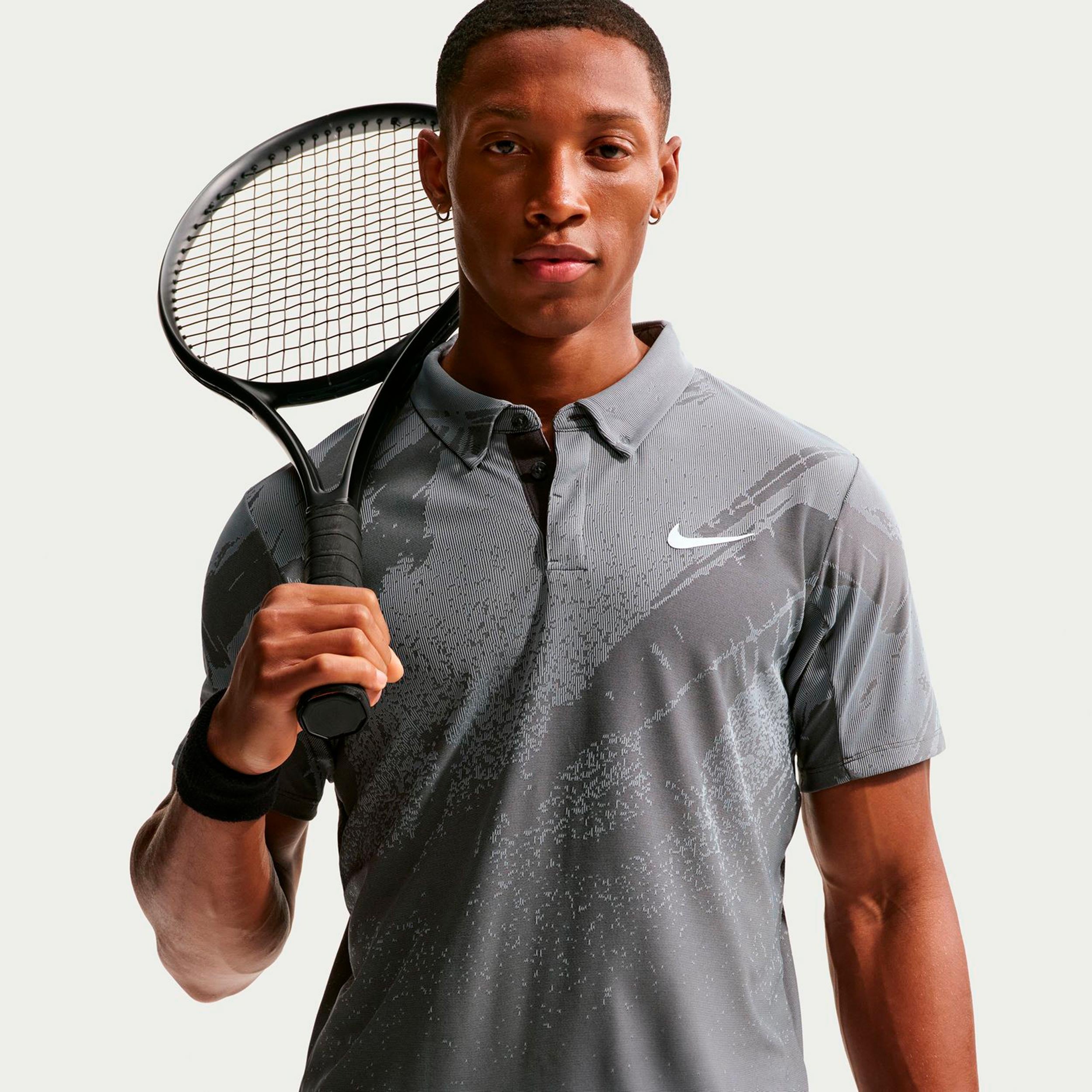 Nike Court Dri-Fit Advantage Slam Polo Heren - antraciet