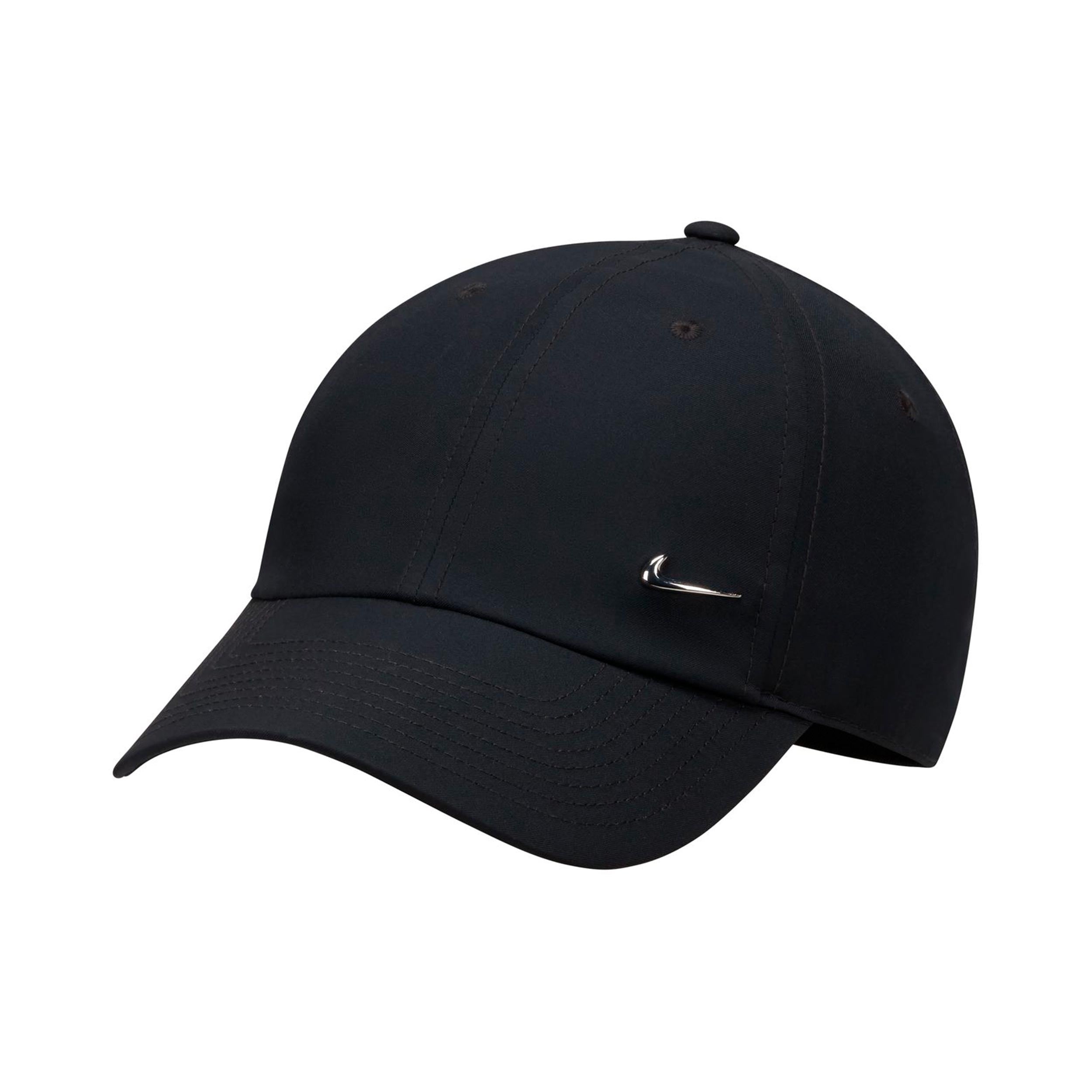 Nike Dri-Fit Club Metal Swoosh Cap Unisex - zwart