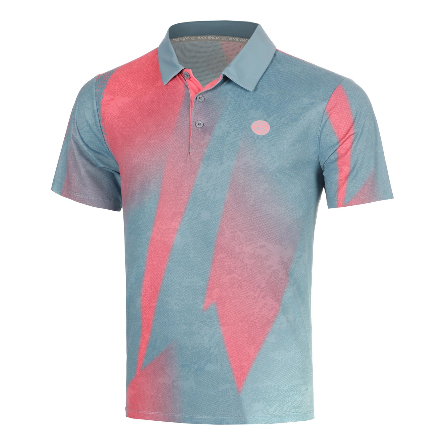 BIDI BADU Freeze Out  Polo Heren - grijs, roze