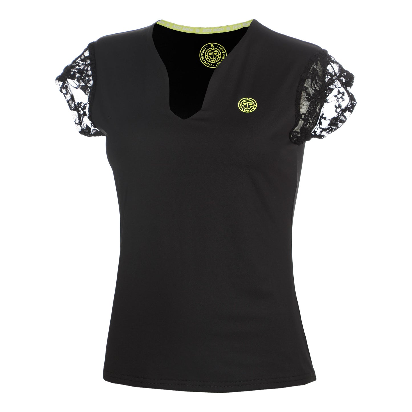BIDI BADU Night Flash V-Neck T-shirt Dames - zwart