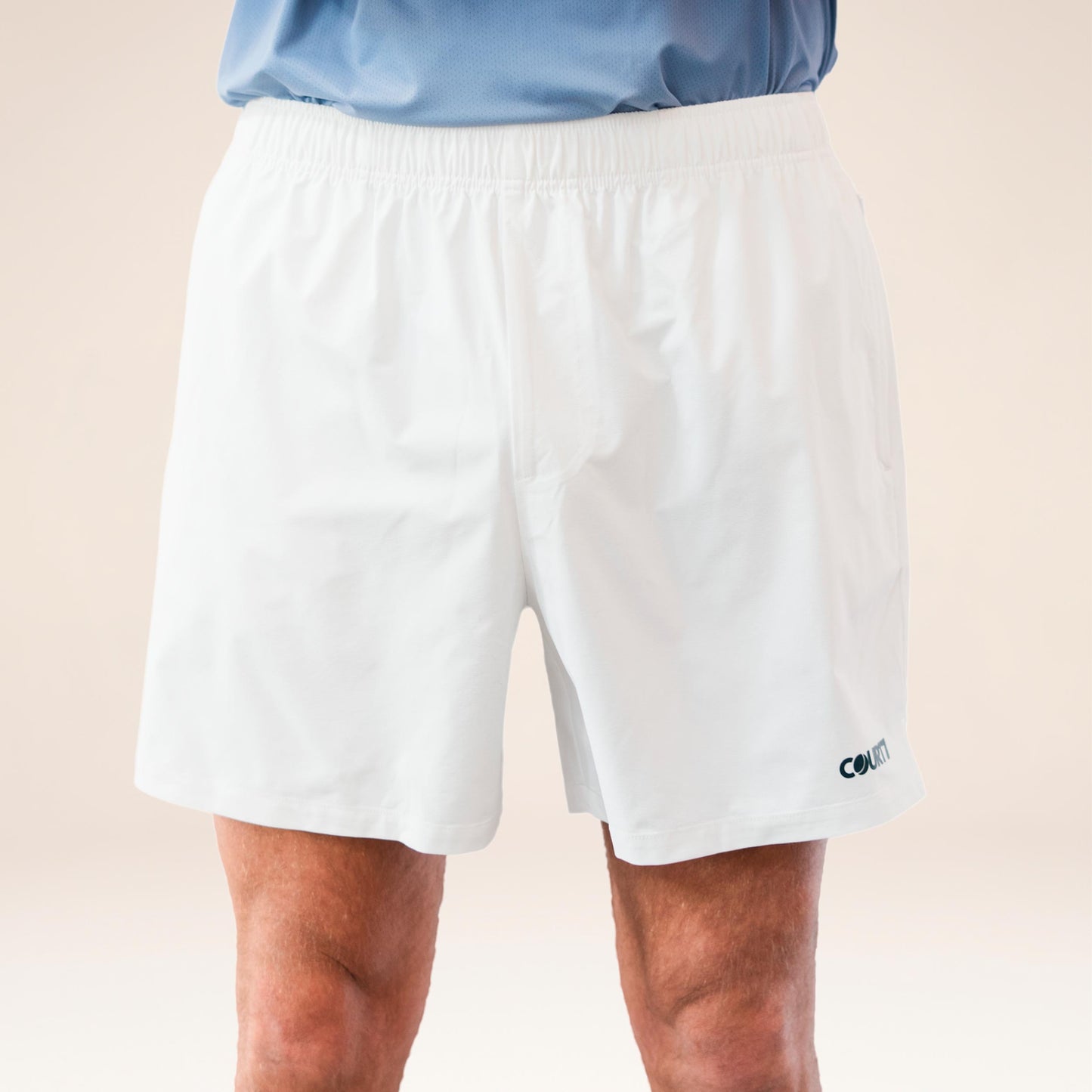 COURT7 Dual Pocket 5in Shorts Heren - gebroken wit