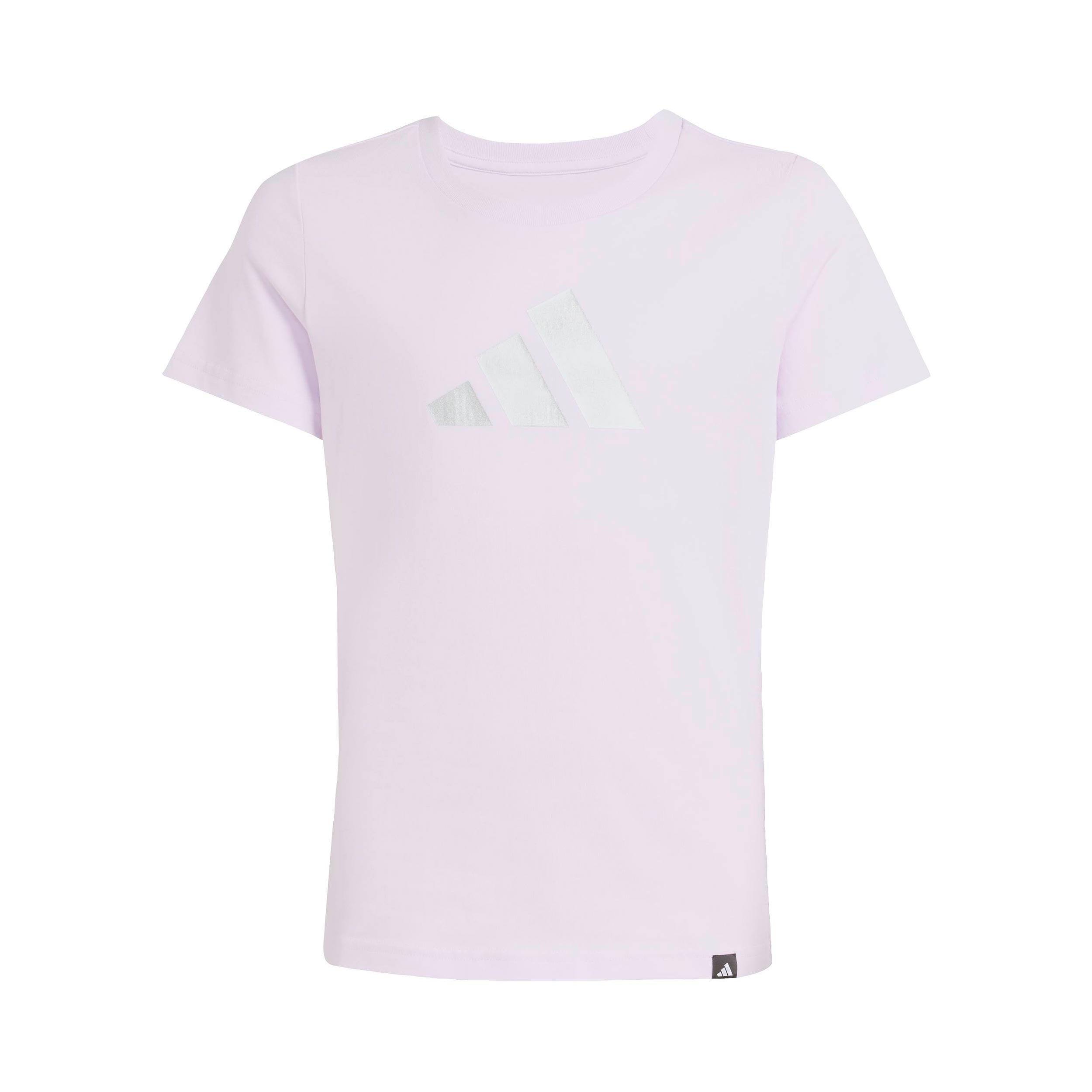 adidas Everyday Glam Graphic T-shirt Meisjes - mauve, wit
