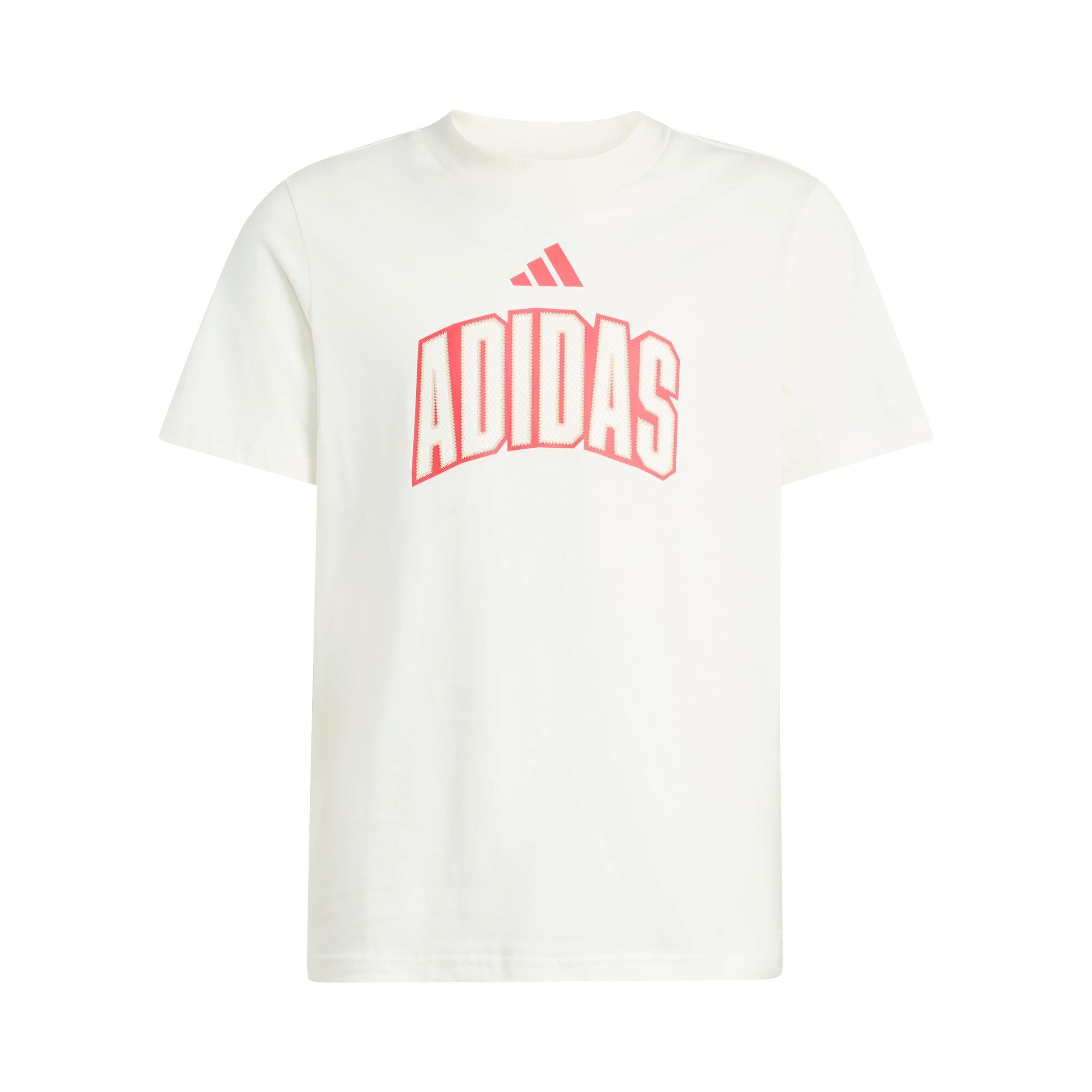 adidas Stadium Lettering T-shirt Kinderen - gebroken wit, rood