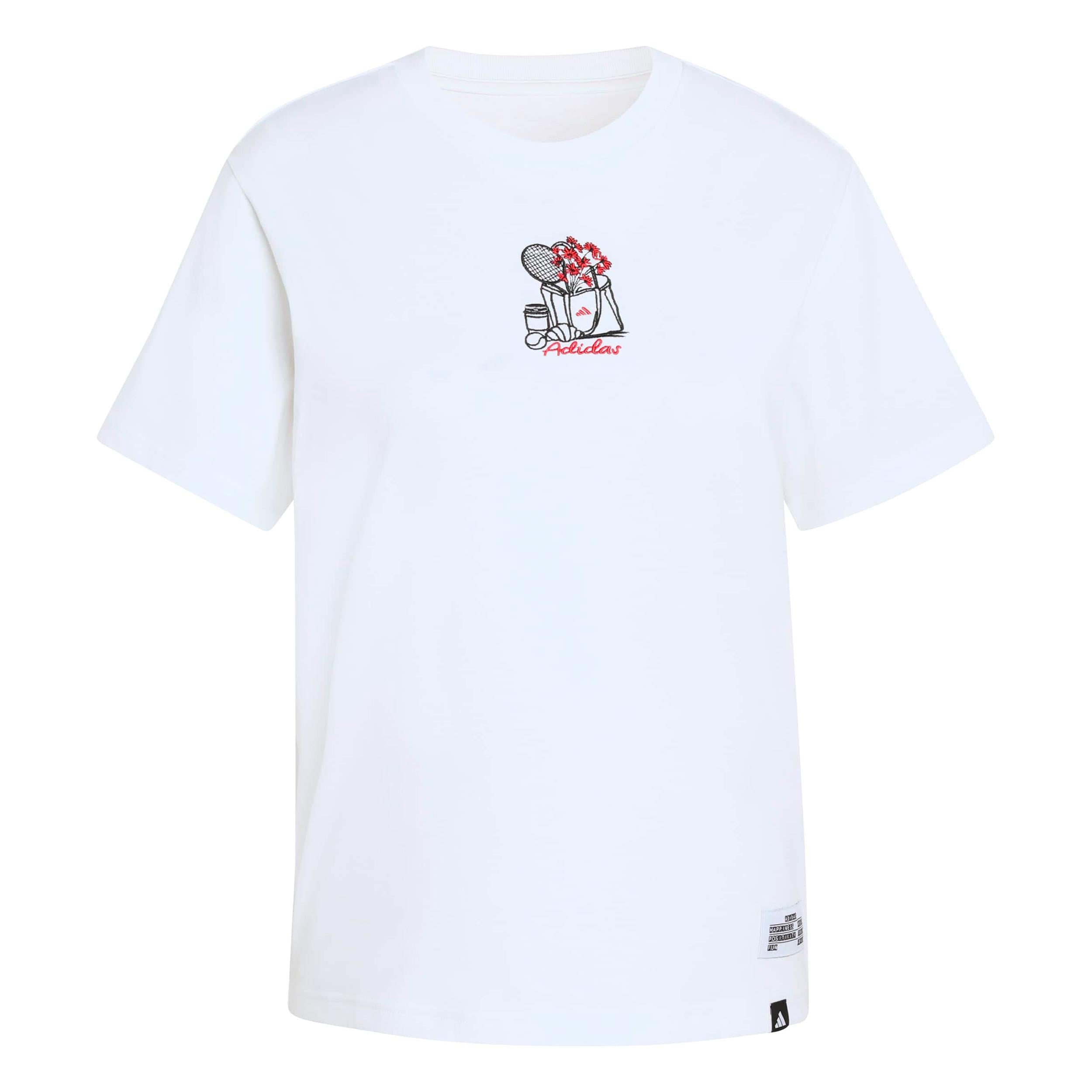 adidas MINI Embroidery Graphic T-shirt Dames - wit, veelkleurig