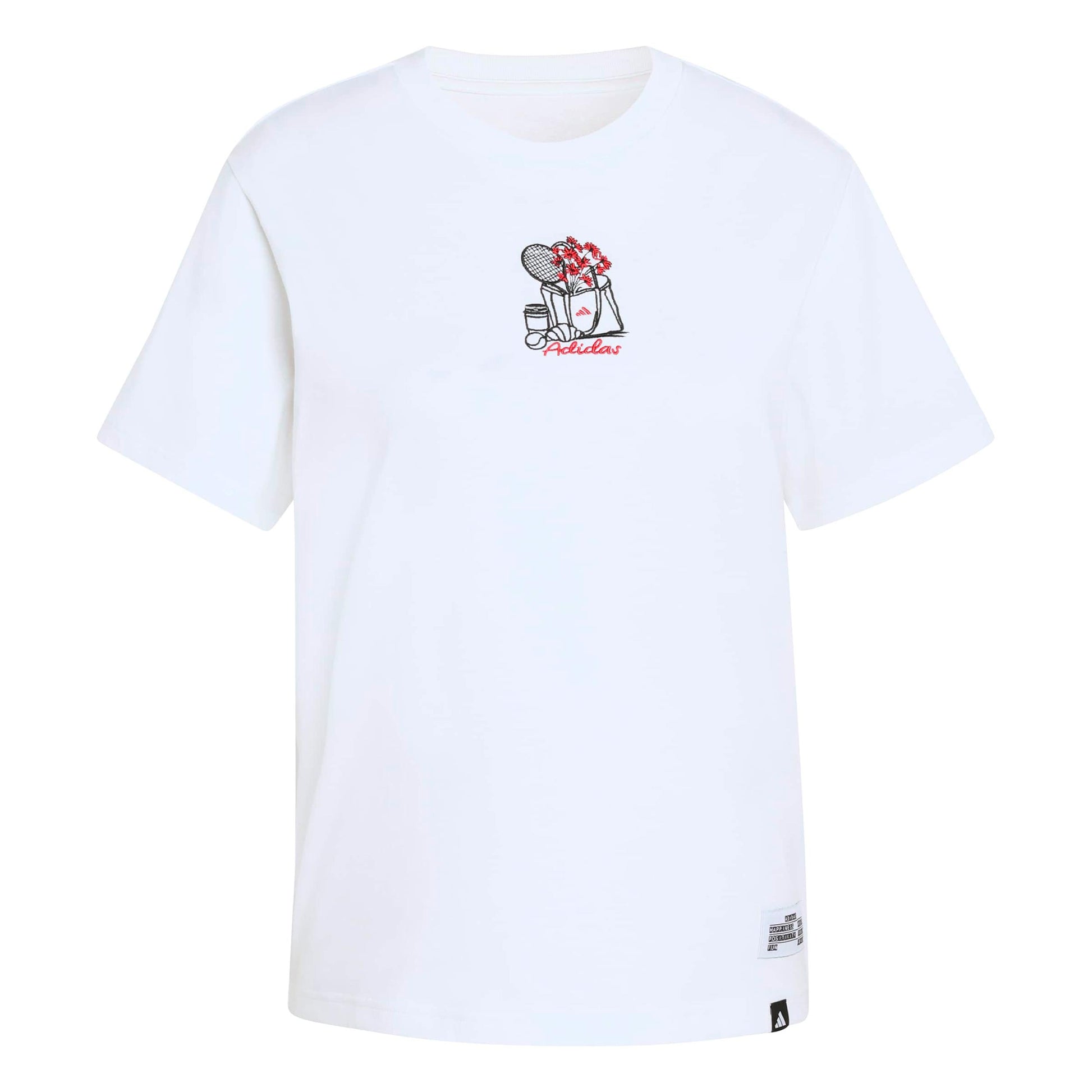 adidas MINI Embroidery Graphic T-shirt Dames - wit, veelkleurig