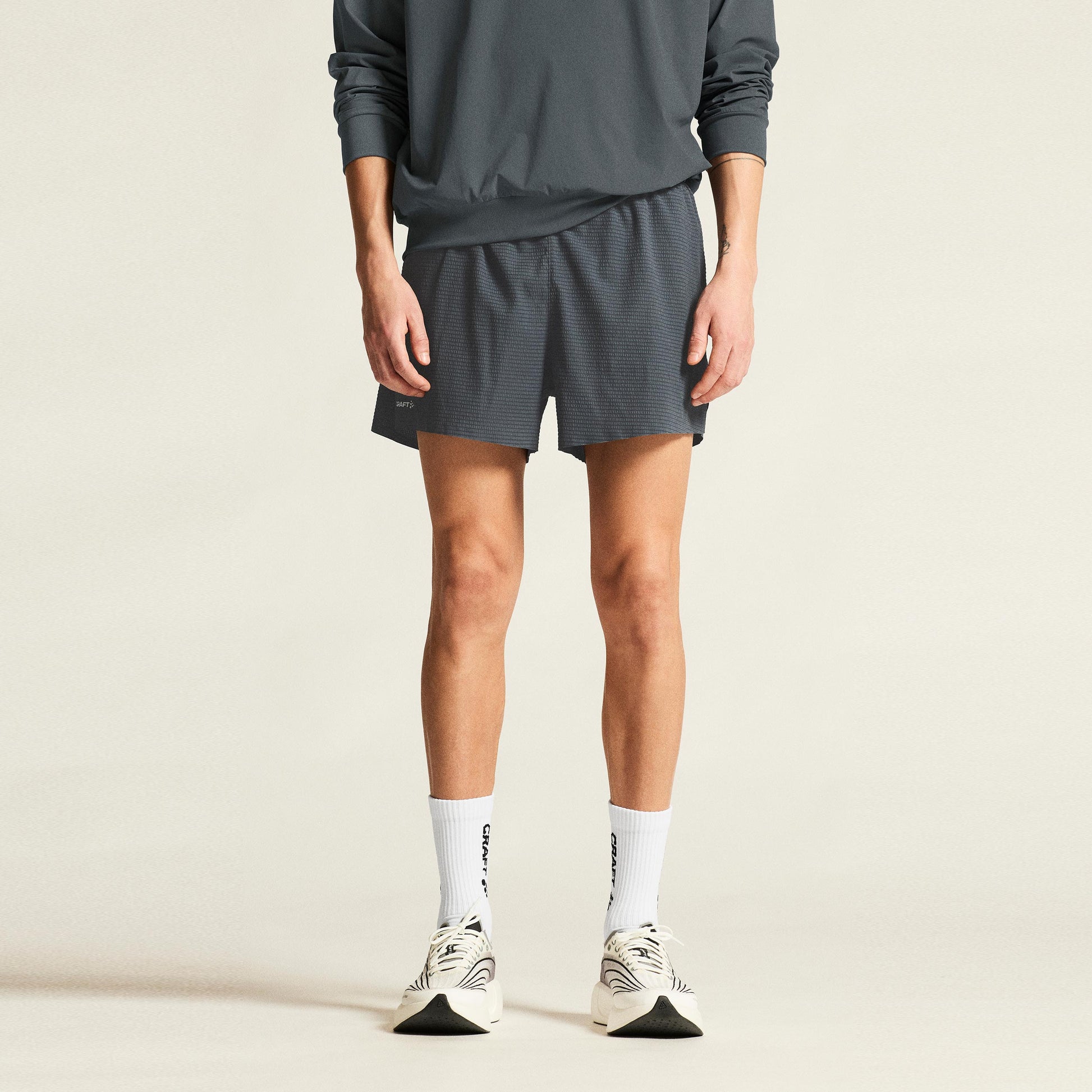 Craft Hypervent Structure Hardloopshorts Heren - antraciet