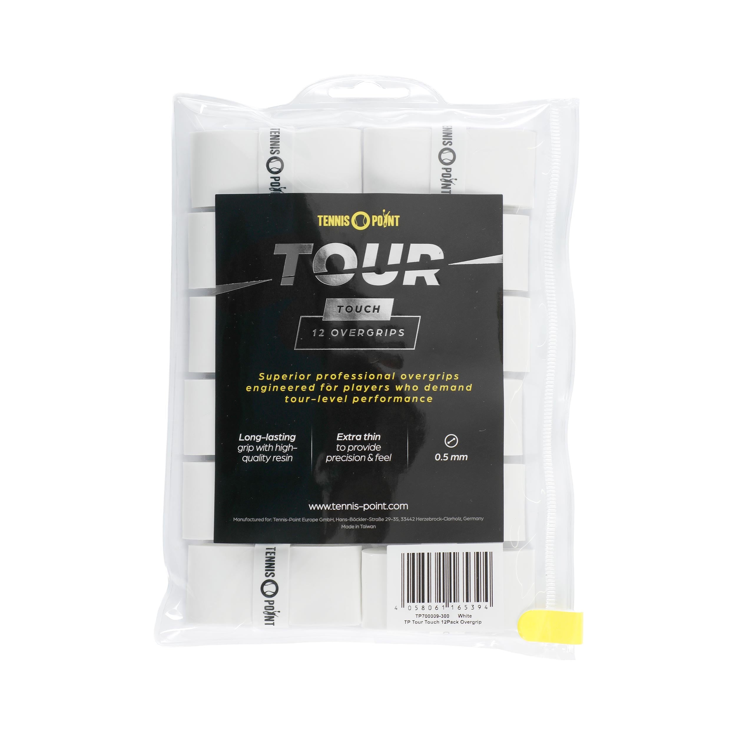 Tennis-Point Tour Touch  Verpakking 12 stuks - wit