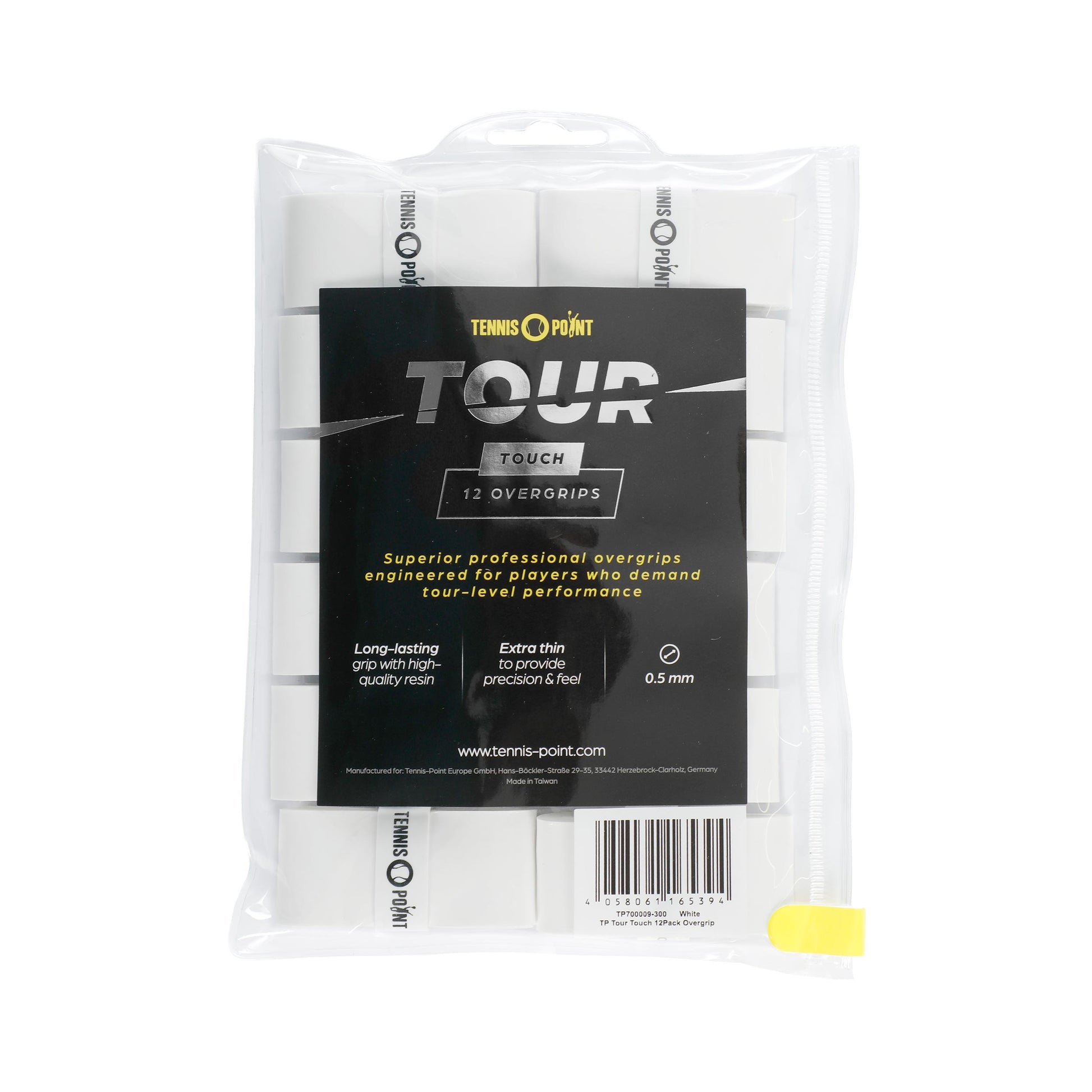 Tennis-Point Tour Touch  Verpakking 12 stuks - wit