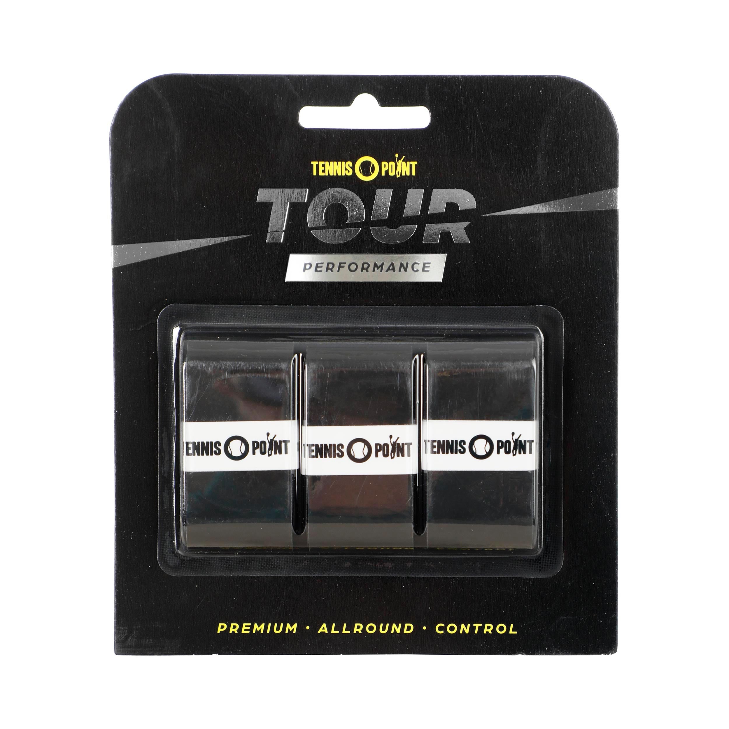 Tennis-Point Tour Performance Verpakking 3 stuks - zwart