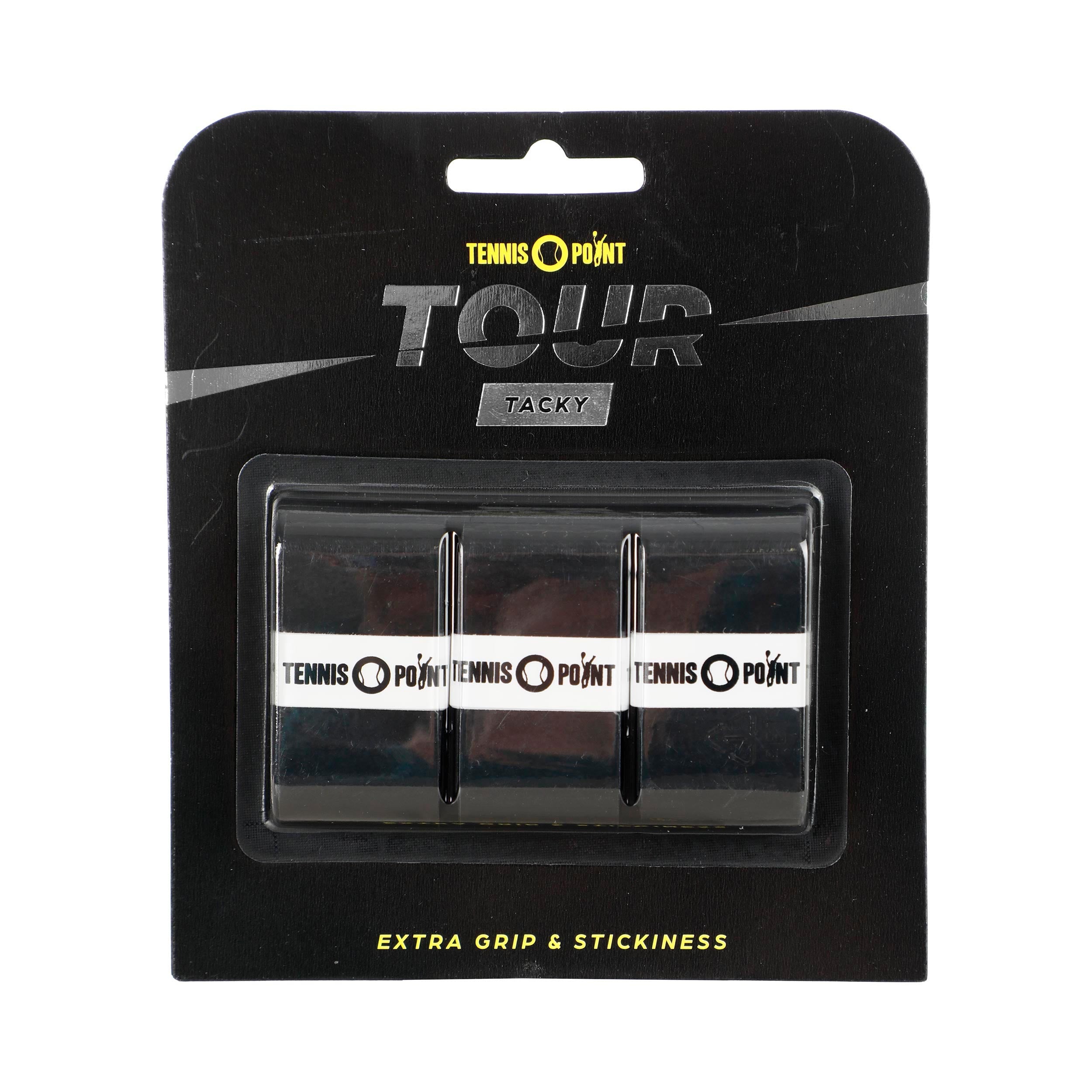Tennis-Point Tour Tacky Verpakking 3 stuks - zwart