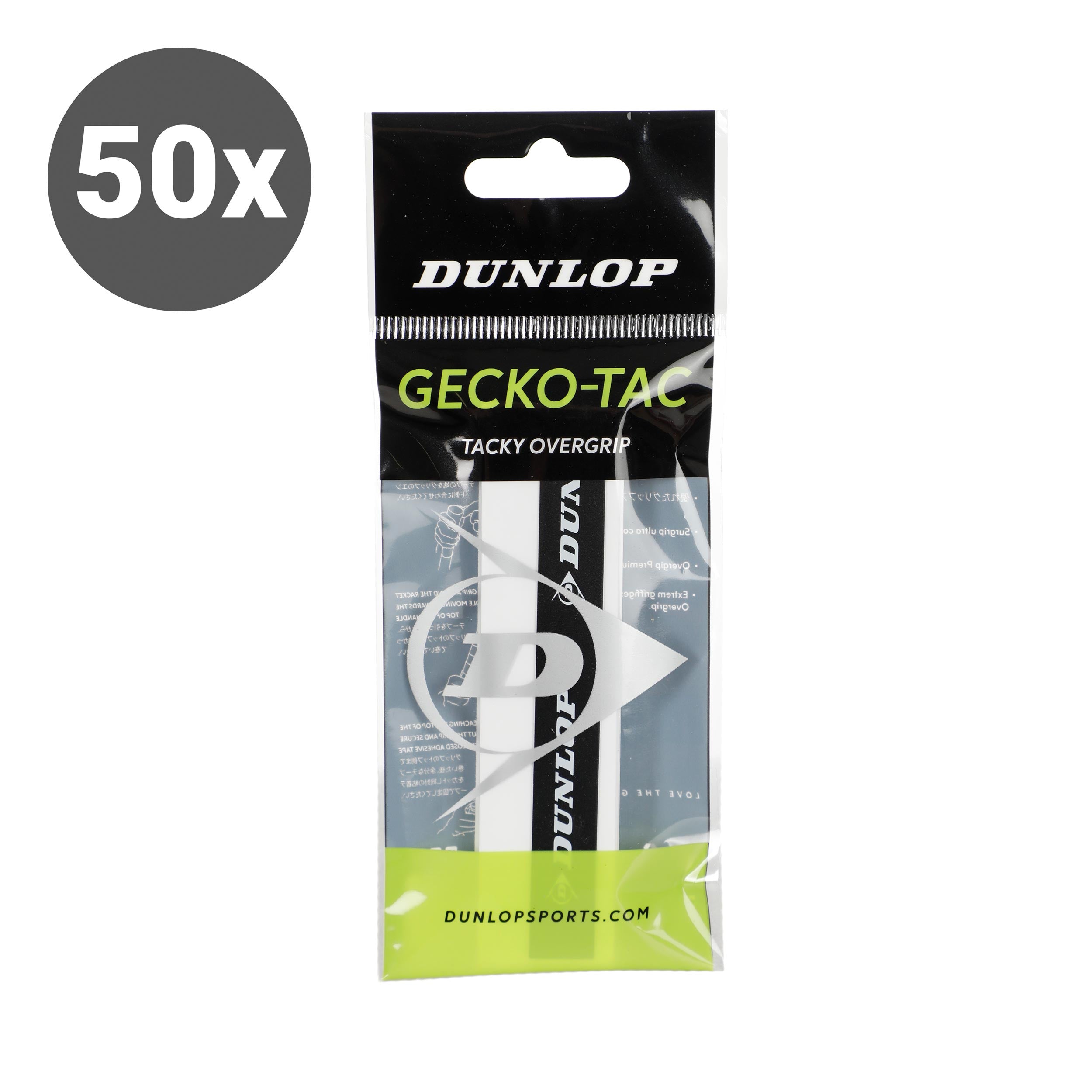 Dunlop Gecko-Tac Verpakking 50 stuks - wit