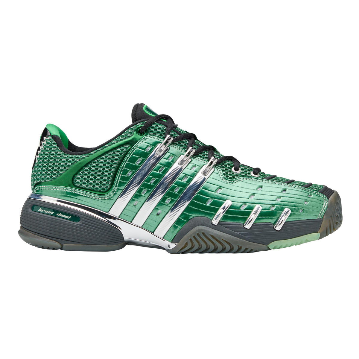 adidas Barricade V Brain Allcourt schoen Heren - donkergroen, zilver