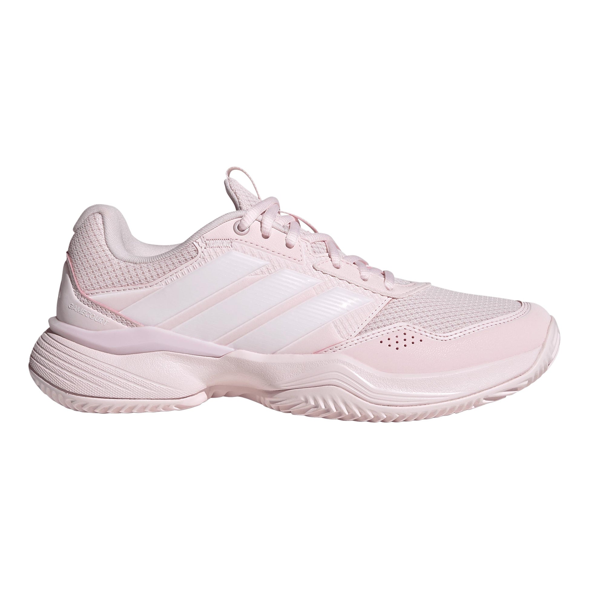 adidas GameCourt 3 Gravelschoen Dames - pastelroze, wit