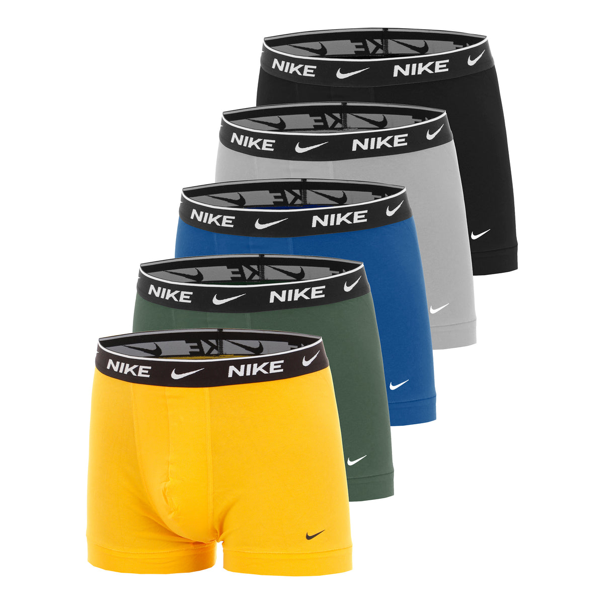 Nike Essential Cotton Stretch Trunk Boxershort Verpakking 5 stuks Heren - oranje, geel