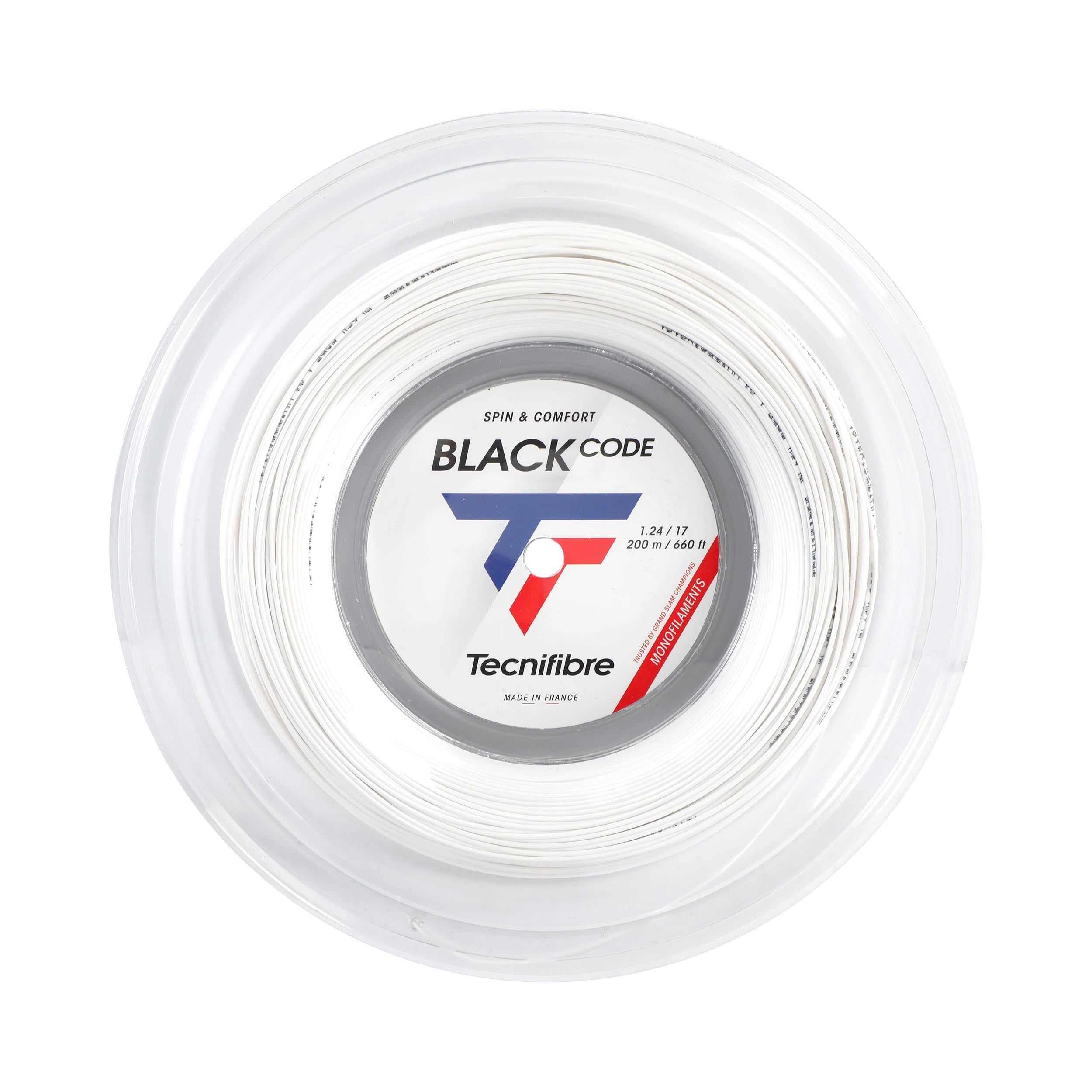 Tecnifibre Black Code Spezial Rol snaren 200m - wit