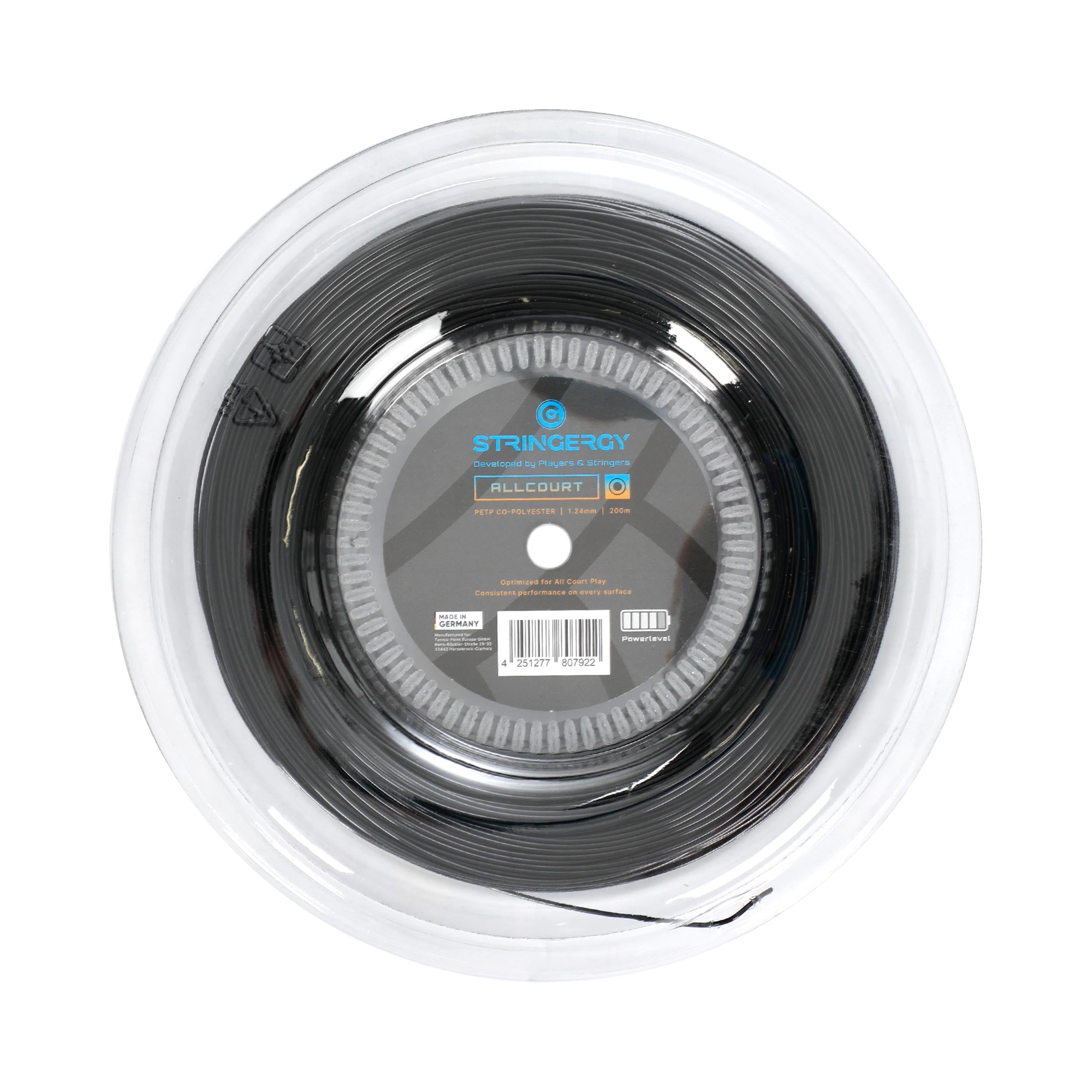 Stringergy Allcourt  Rol snaren 220m - zwart