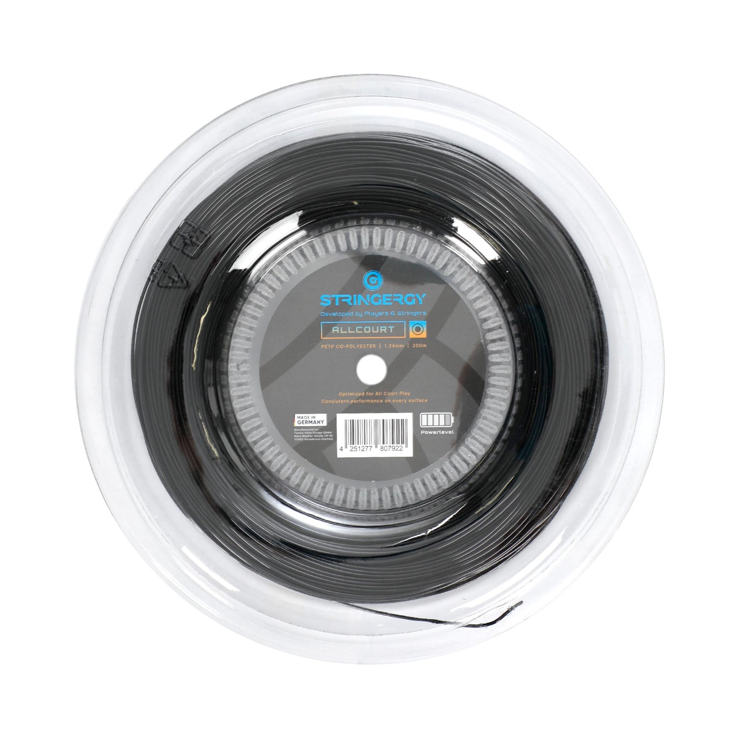 Stringergy Allcourt  Rol snaren 220m - zwart