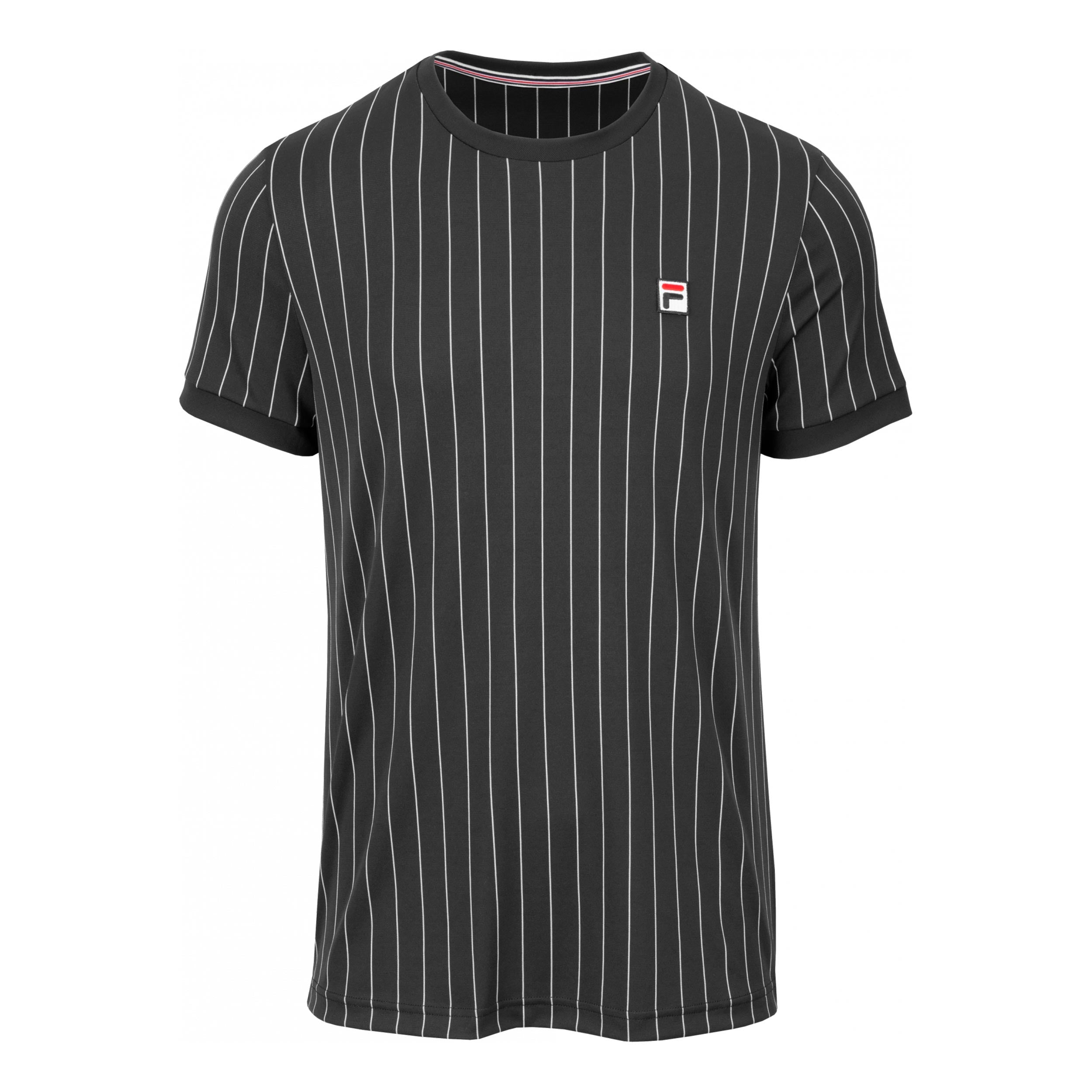Fila BB1 Shirt Stripes T-shirt Heren - zwart, wit