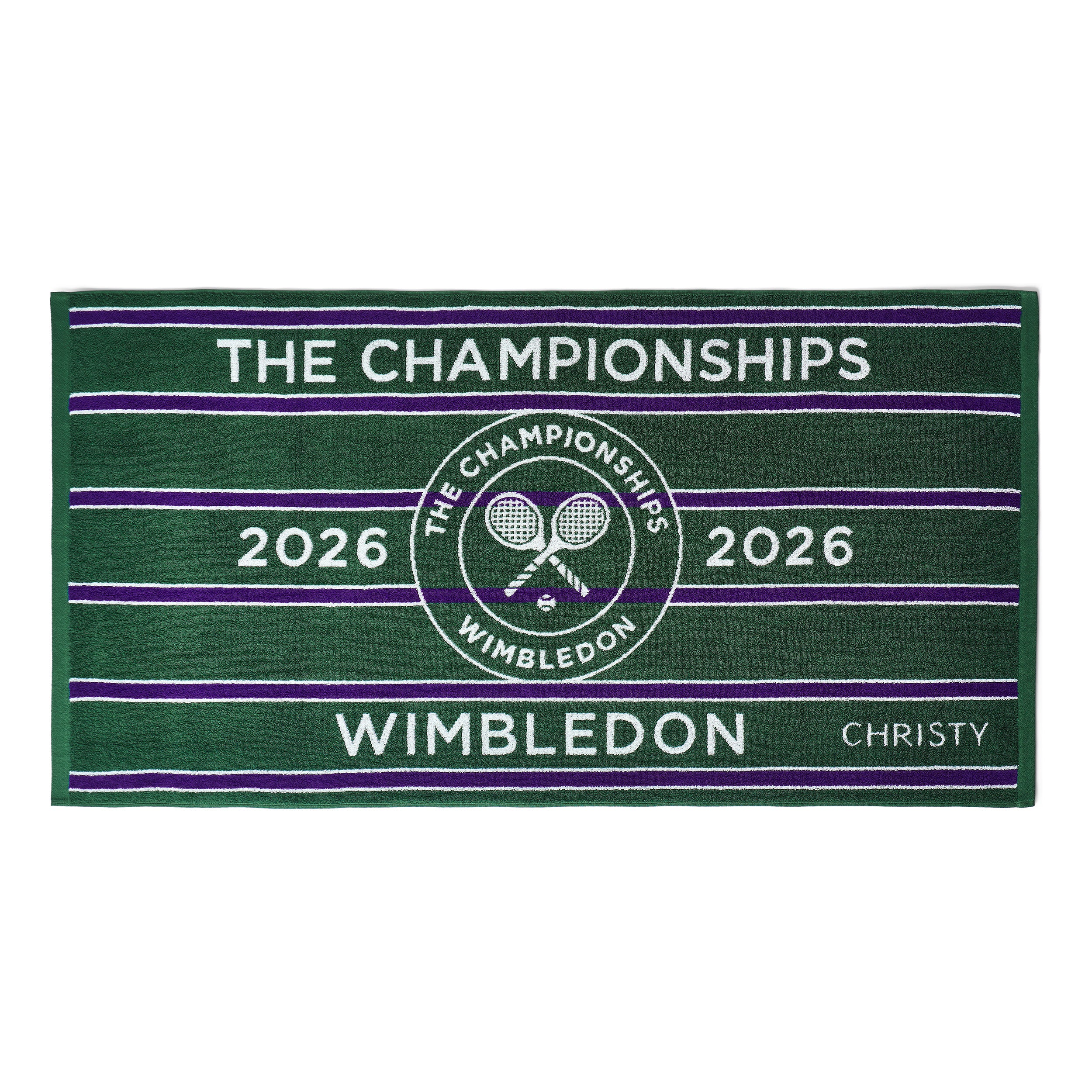 Christy Wimbledon Champ Handdoek - groen, lila