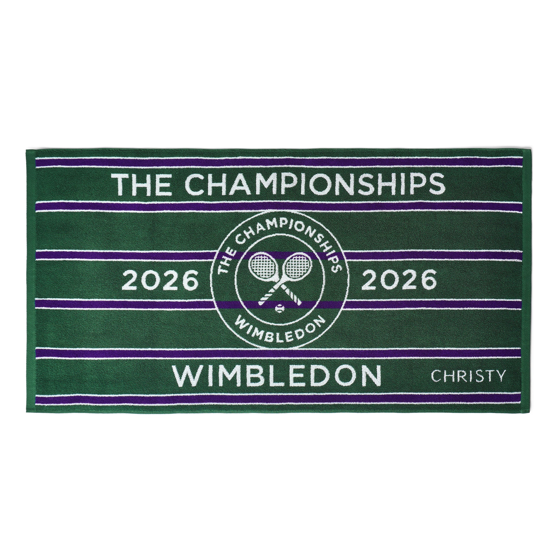 Christy Wimbledon Champ Handdoek - groen, lila
