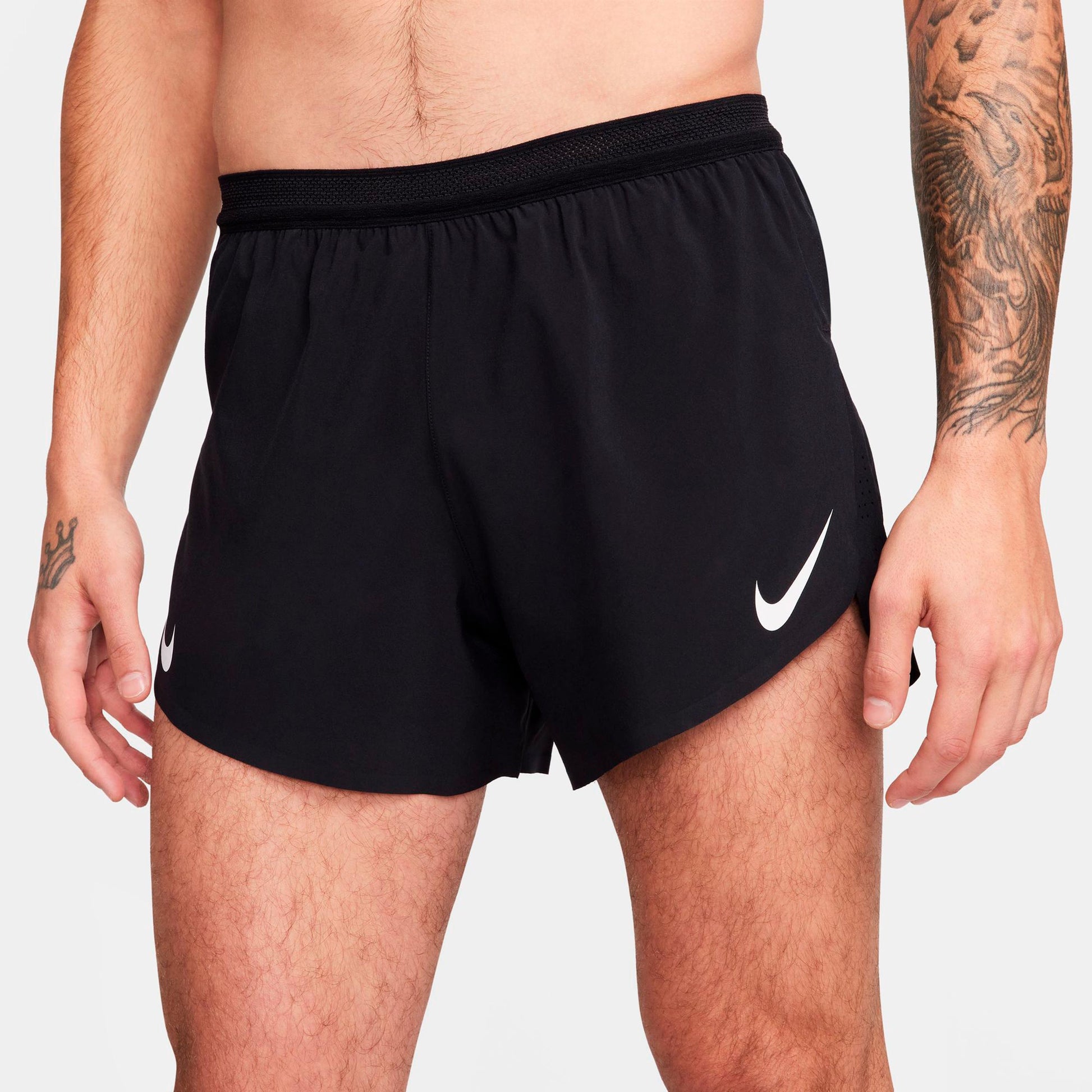 Nike AeroSwift Hardloopshorts Heren - zwart, wit