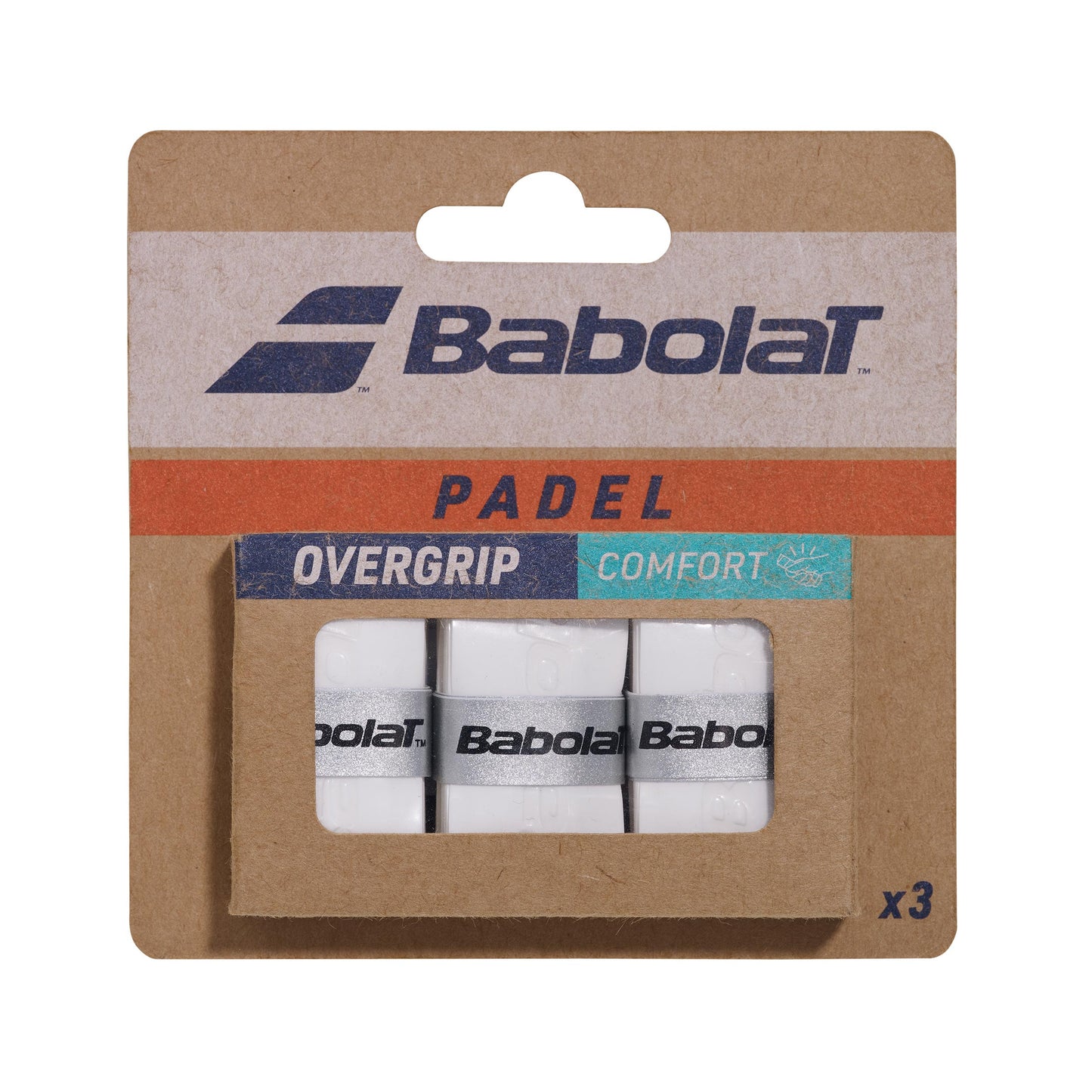 Babolat Comfort Padel X3 Padel overgrip - wit