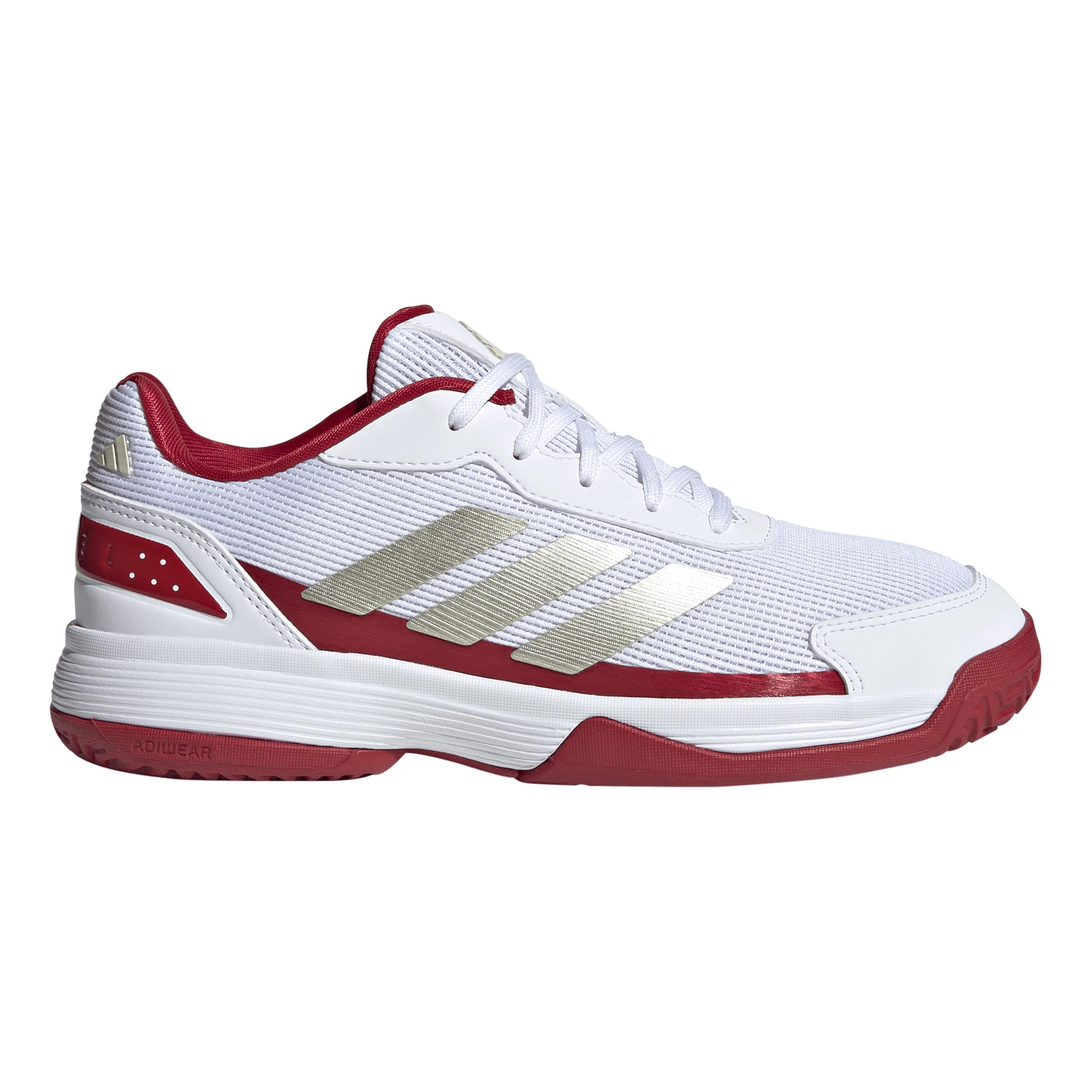 adidas Crazyquick Padel schoen Kinderen - wit, rood