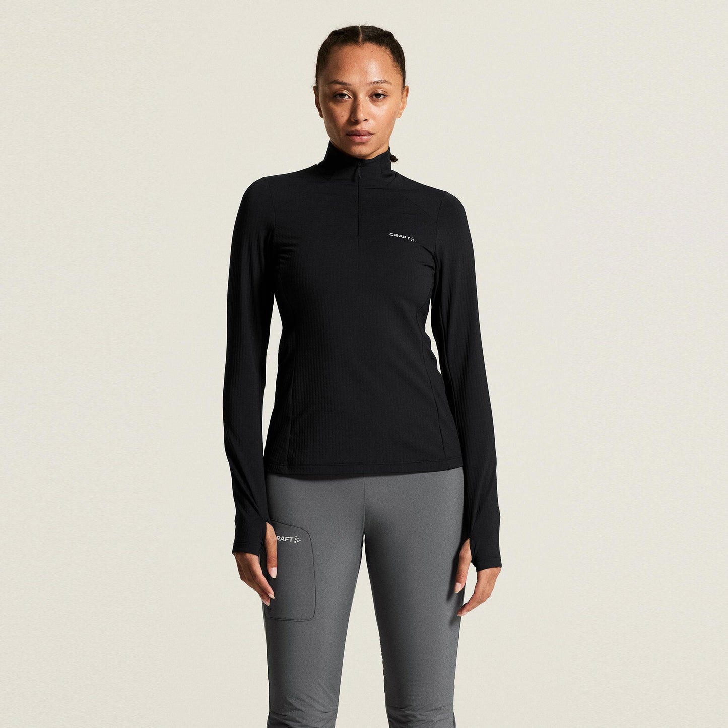 Craft Gain Thermal Hardloopshirt Dames - zwart