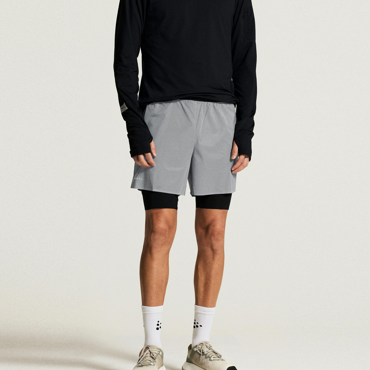 Craft Reflective Hardloopshorts Heren - zilver