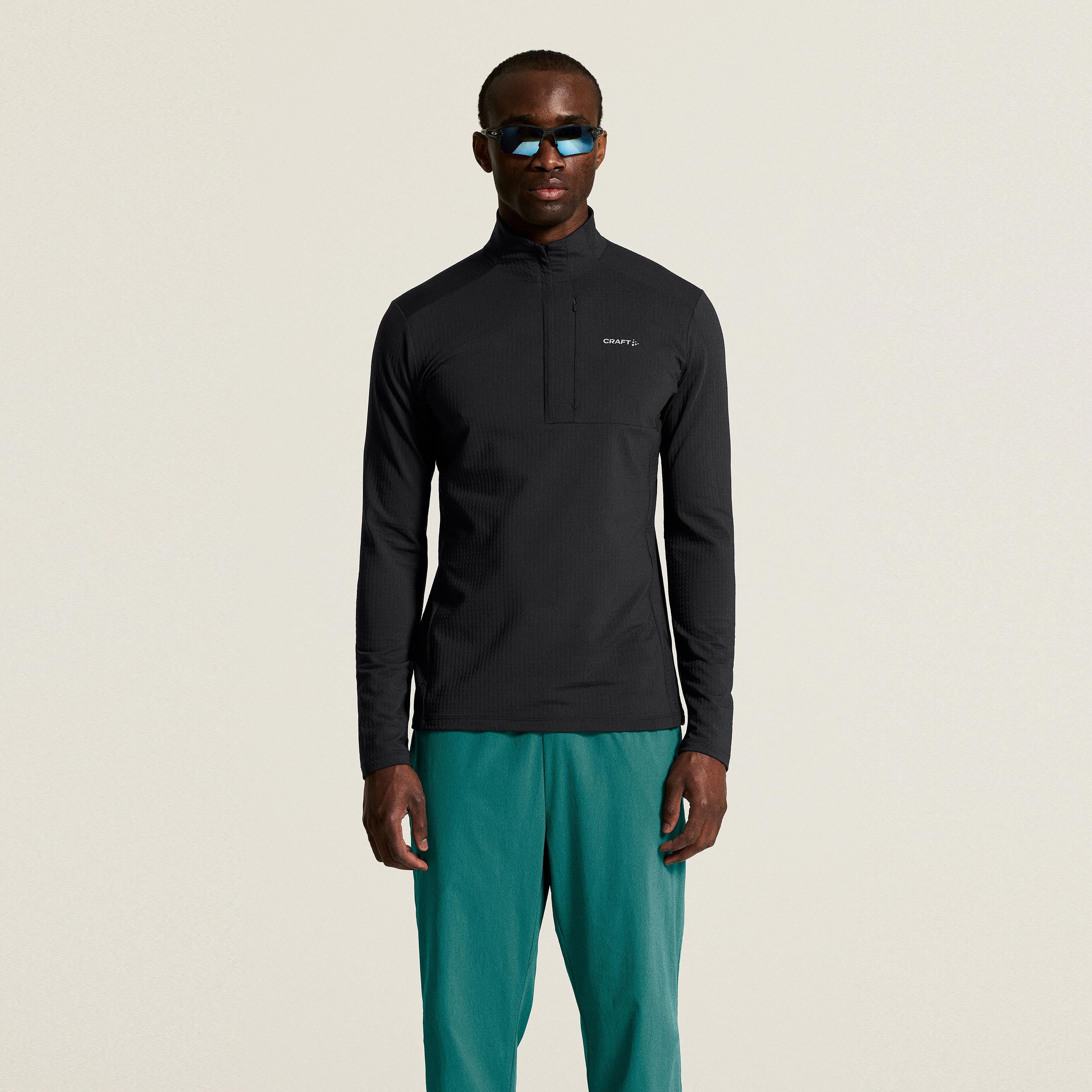 Craft Gain Thermal Hardloopshirt Heren - zwart
