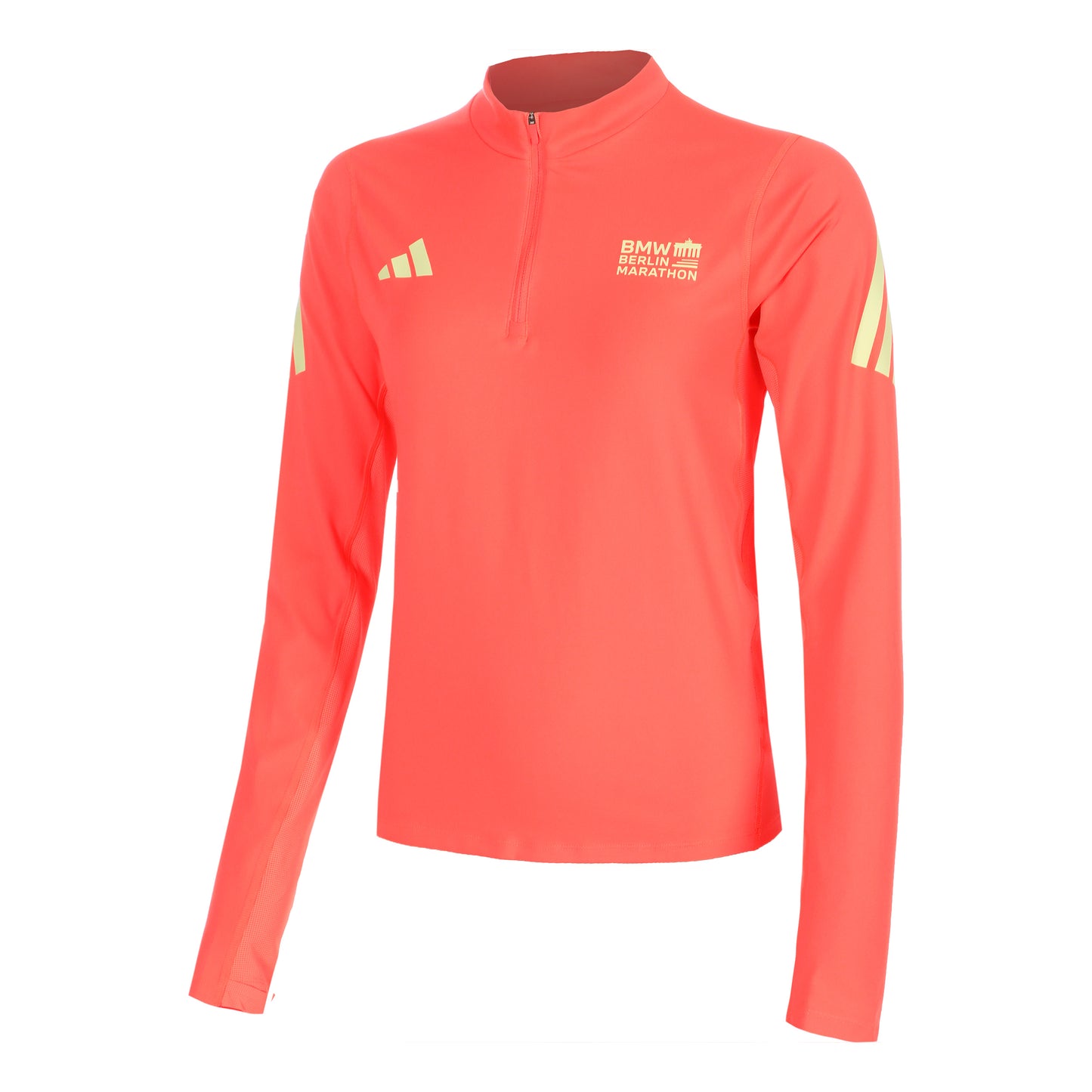 adidas BMW Berlin Hardloopshirt Dames - koraal, geel