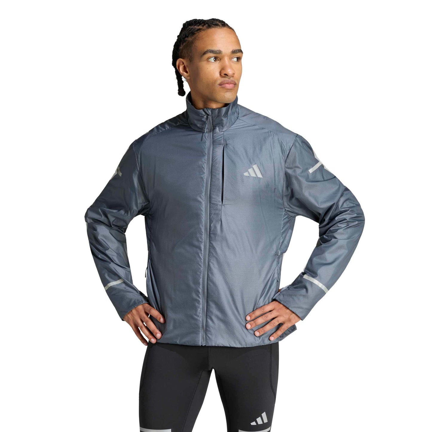 adidas adi365 Light Warm  Hardloopjas Heren - antraciet