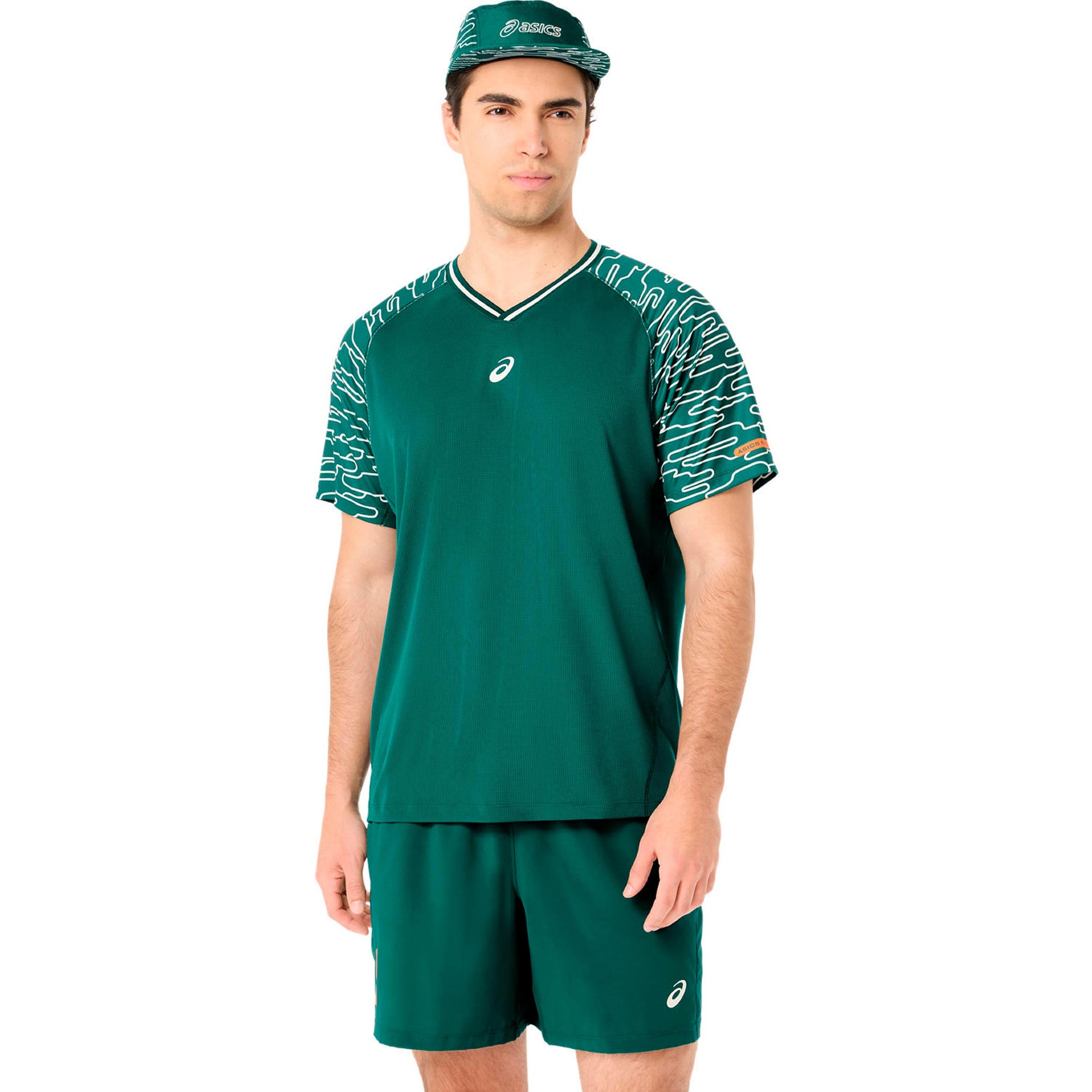 ASICS Court T-shirt Heren - donkergroen
