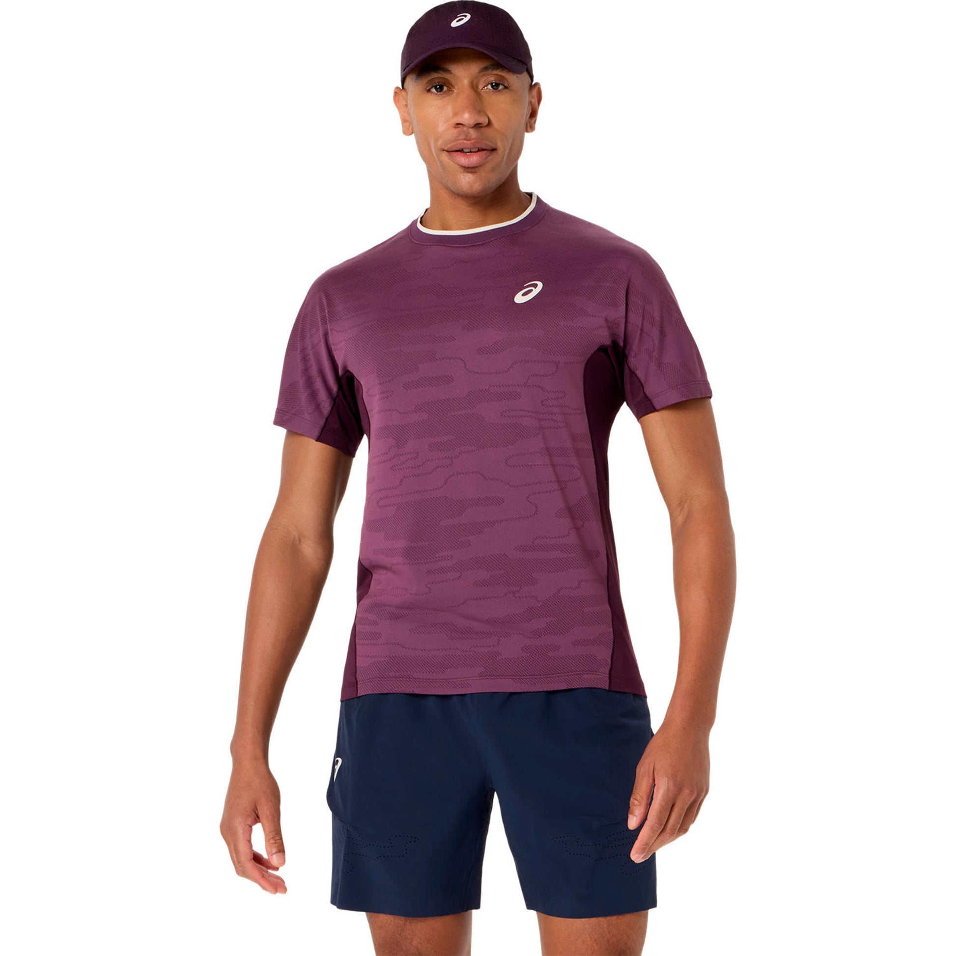 ASICS Match T-shirt Heren - wijnrood