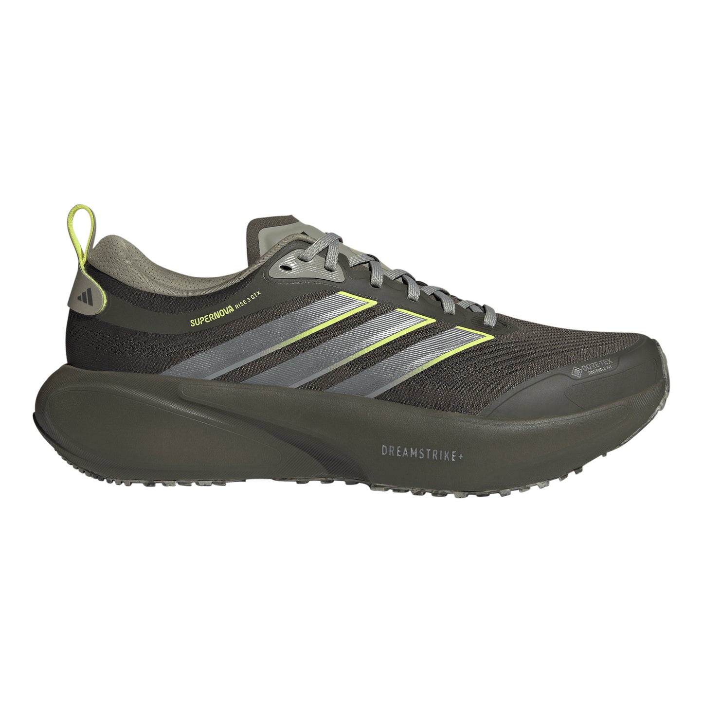 adidas Supernova Rise 3 GTX Neutrale schoen Heren - olijf, neongeel