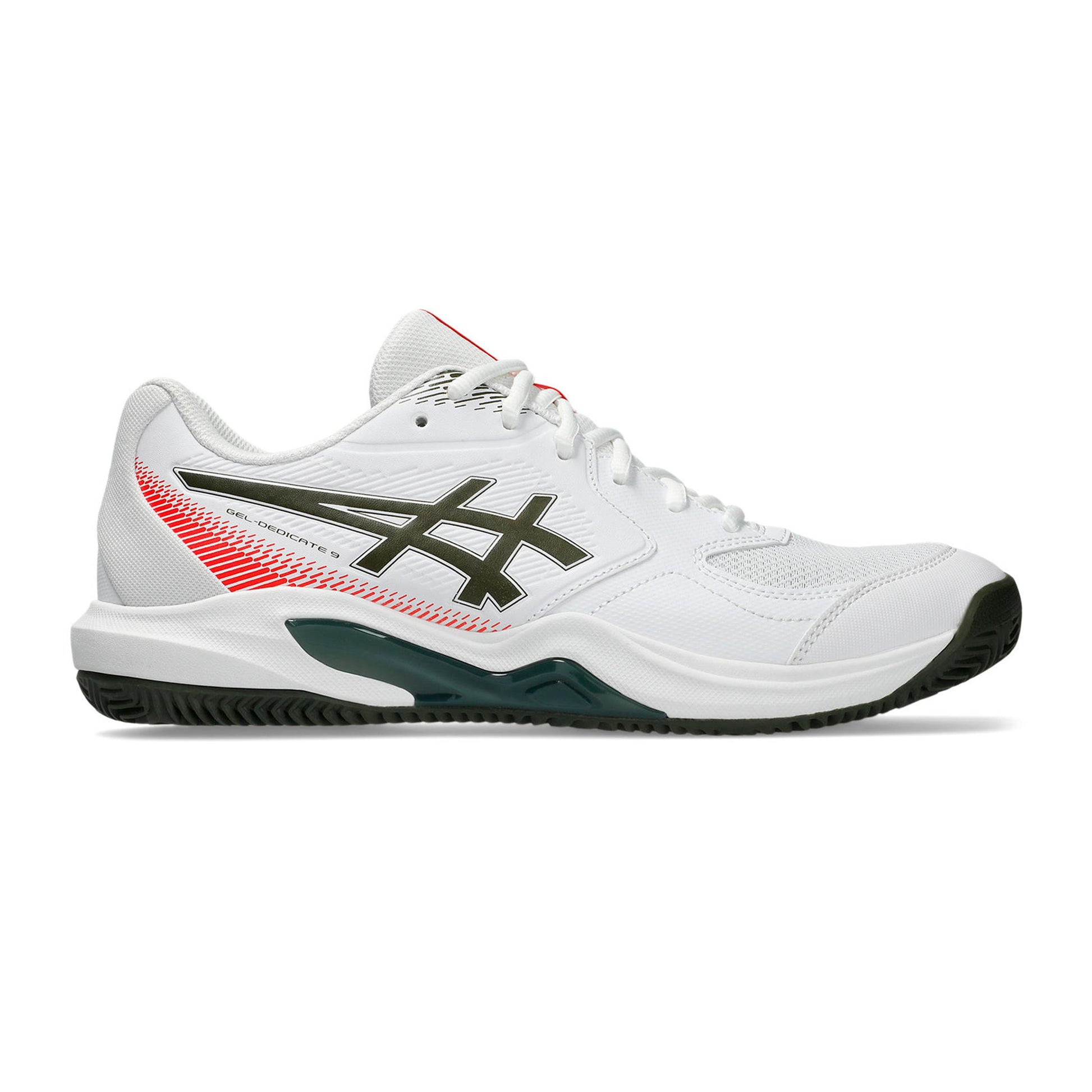 ASICS Gel-Dedicate 9 Gravelschoen Heren - wit, petrolblauw