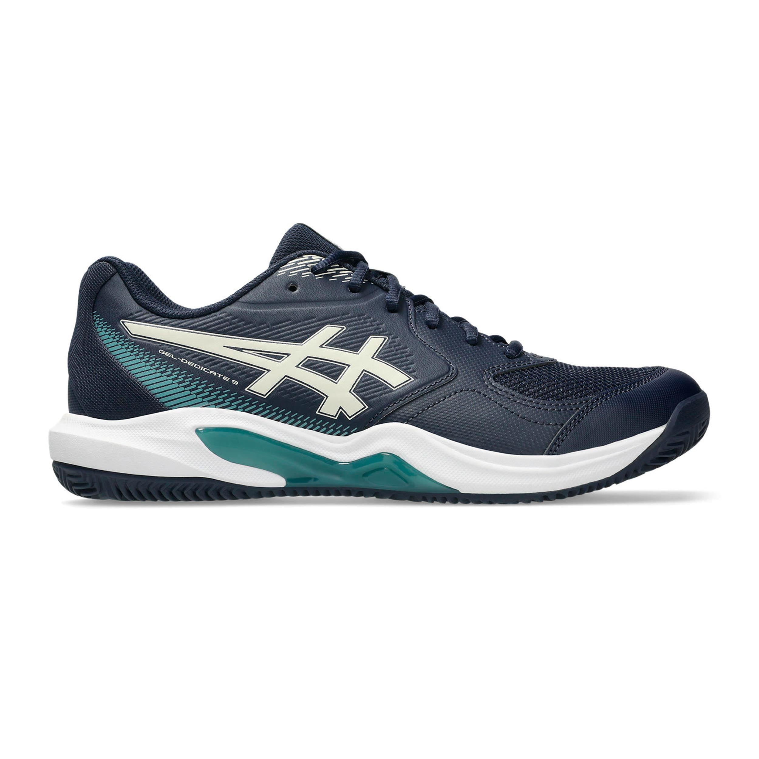 ASICS Gel-Dedicate 9 Gravelschoen Heren - donkerblauw, wit