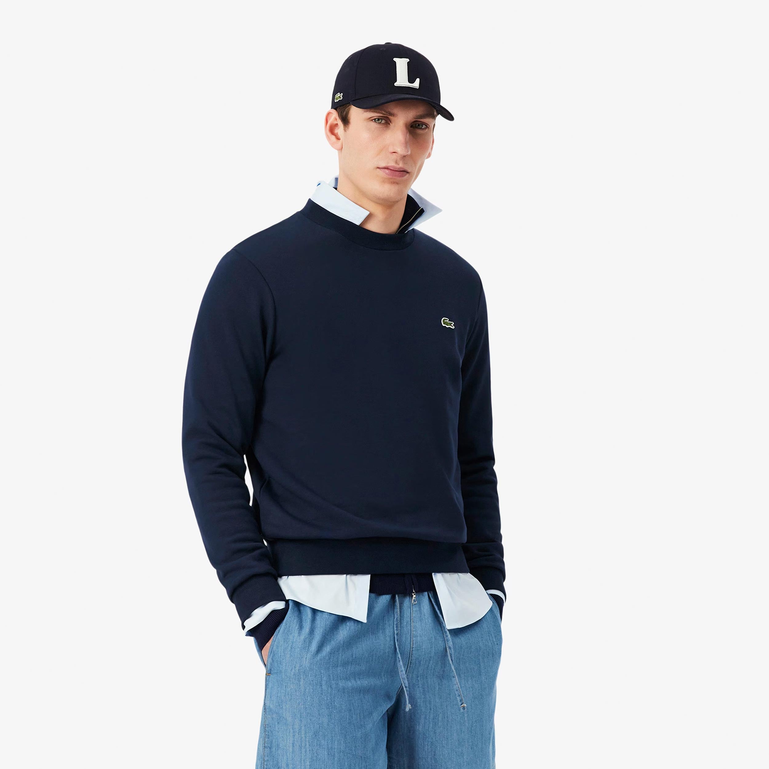 Lacoste Sweatshirt Heren - donkerblauw