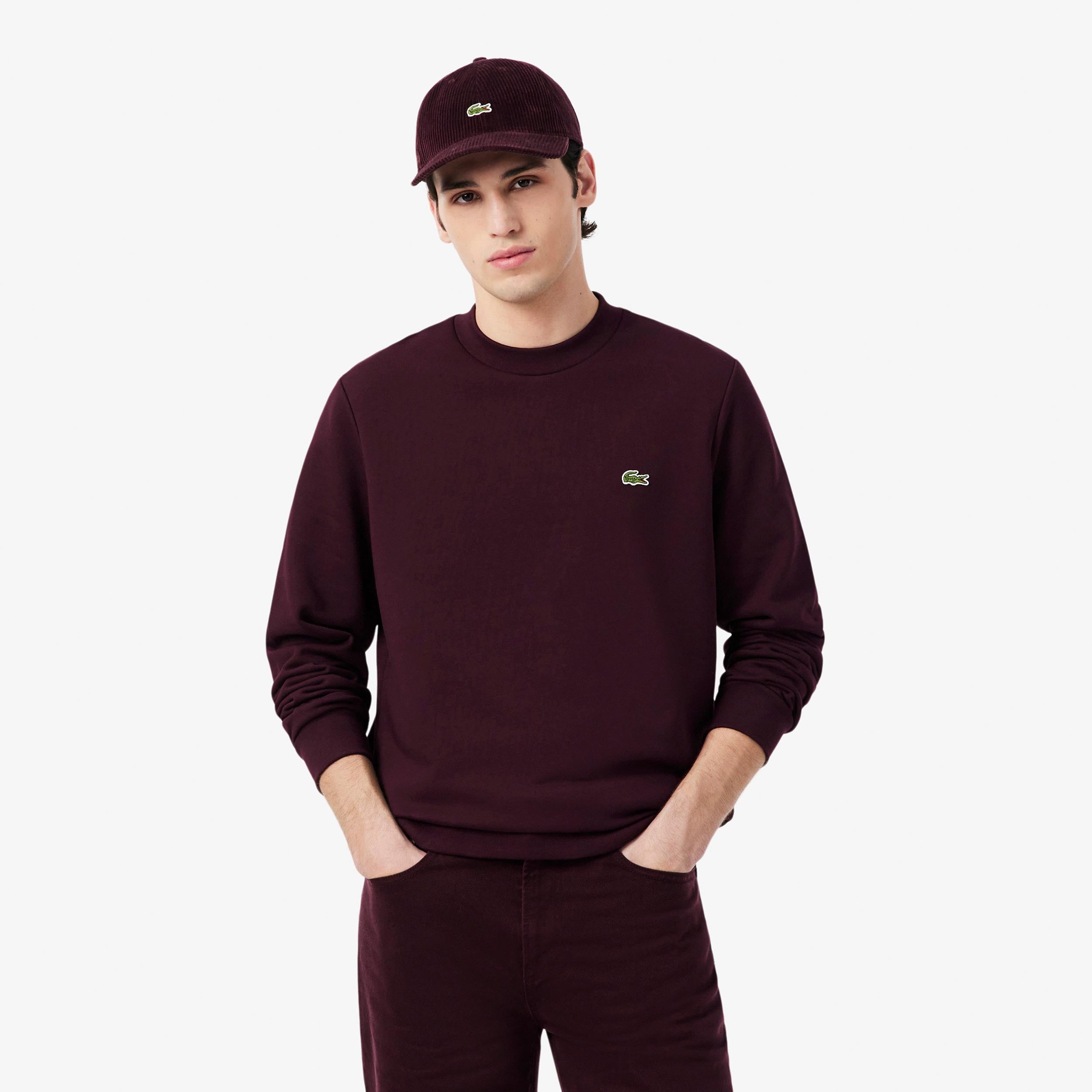 Lacoste Sweatshirt Heren - donkerrood