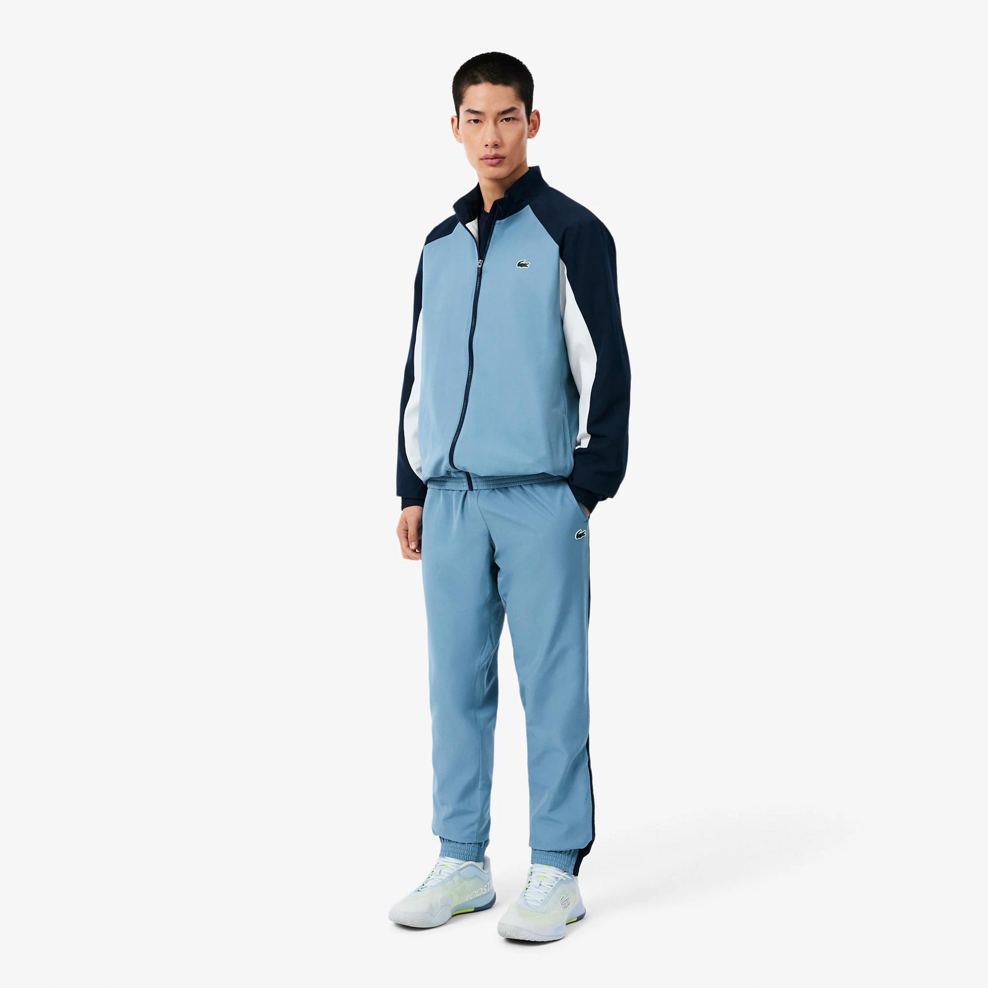 Lacoste Trainingspak Heren - blauw, wit