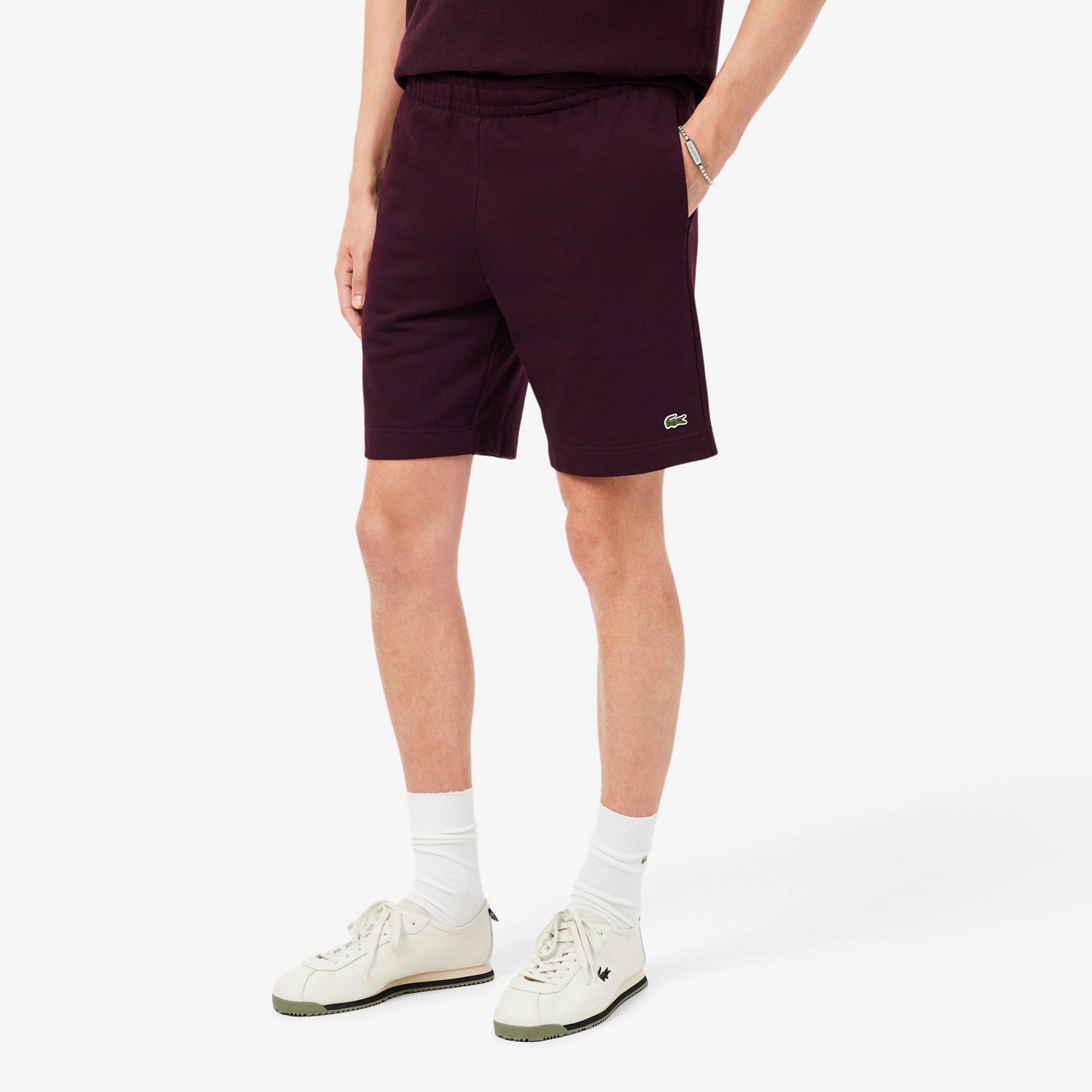 Lacoste Shorts Heren - donkerrood
