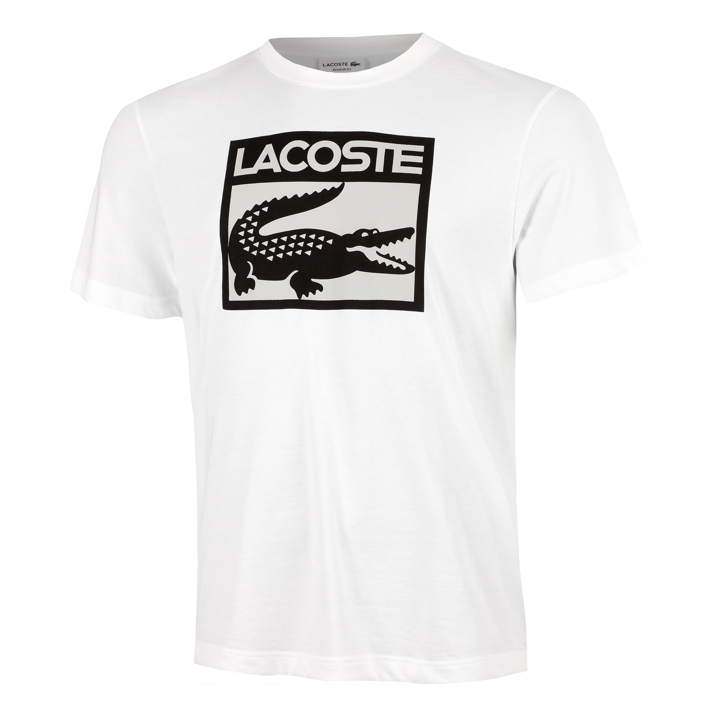 Lacoste T-shirt Heren - wit, zwart