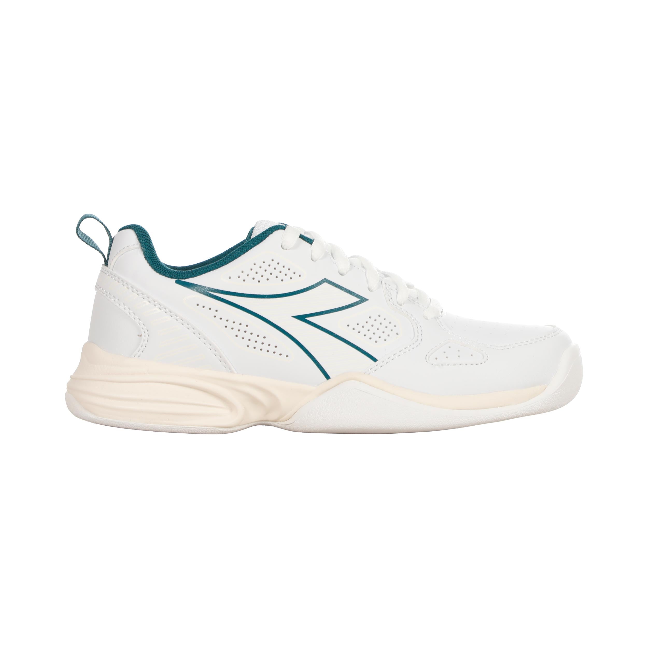Diadora S. Challenge 7 SL Tennisschoen tapijt Kinderen - wit, donkergroen