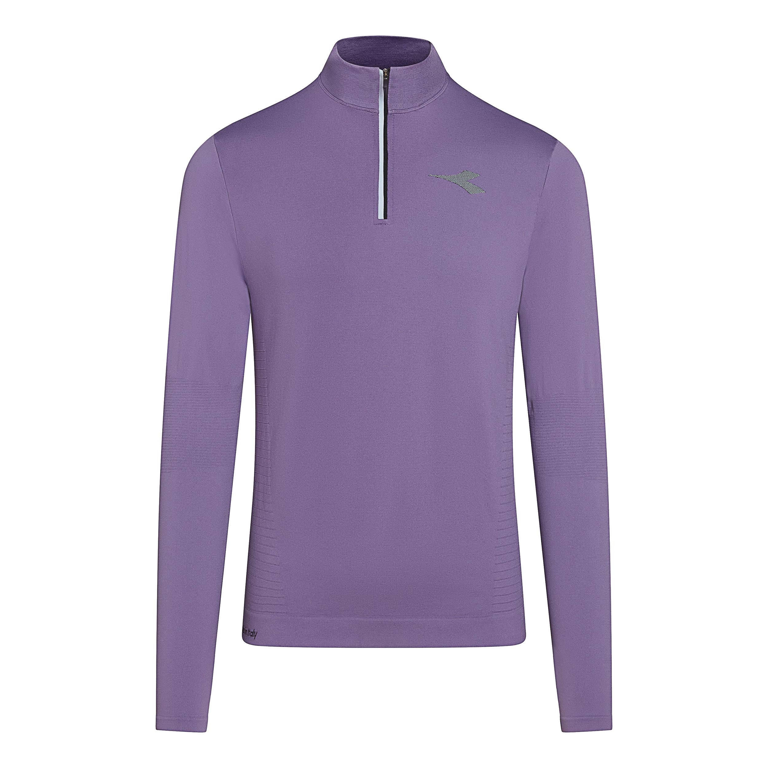 Diadora 1/2 Zip Stratouno Longsleeve Heren - paars